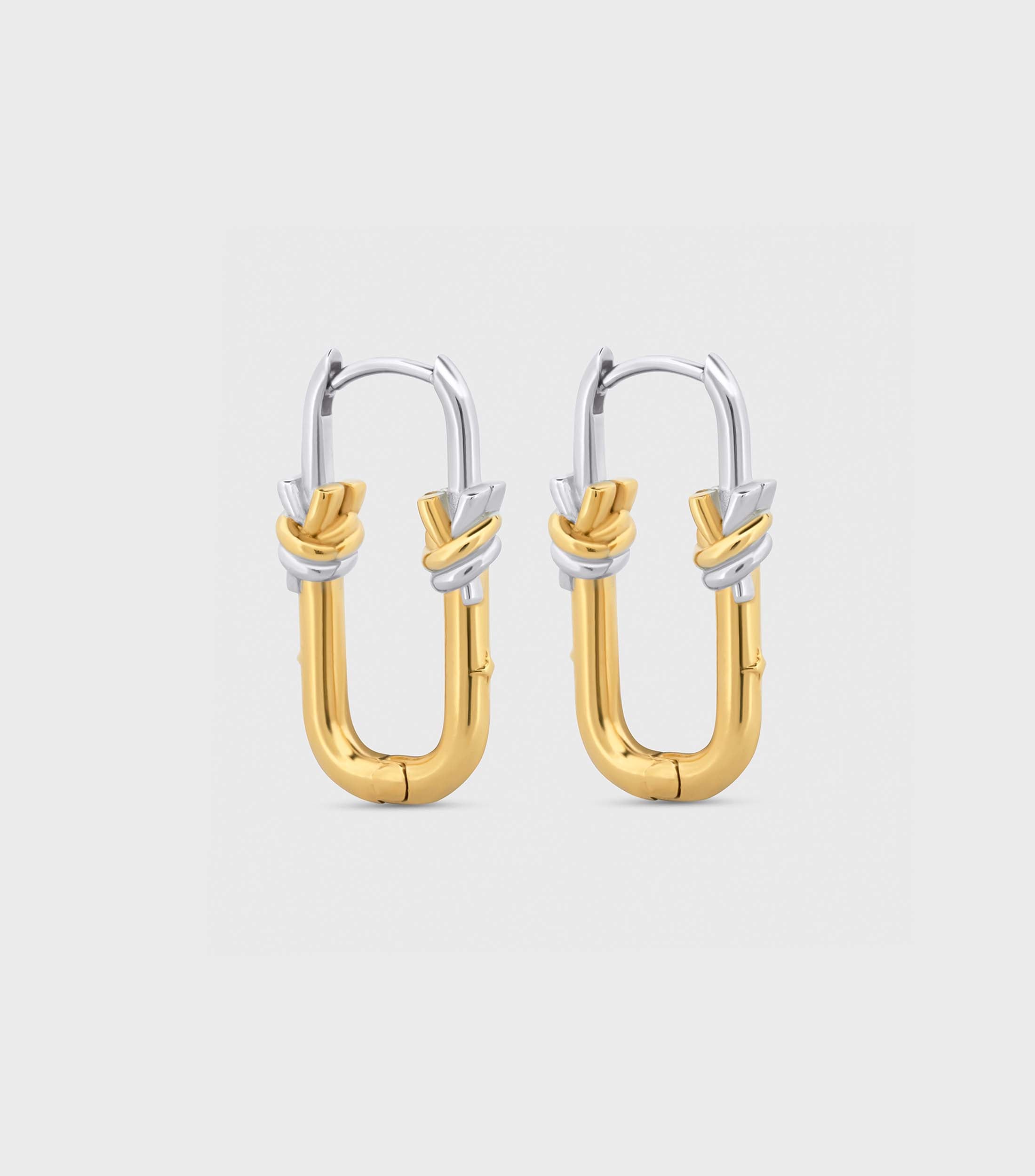 Two Tone Link Hoops