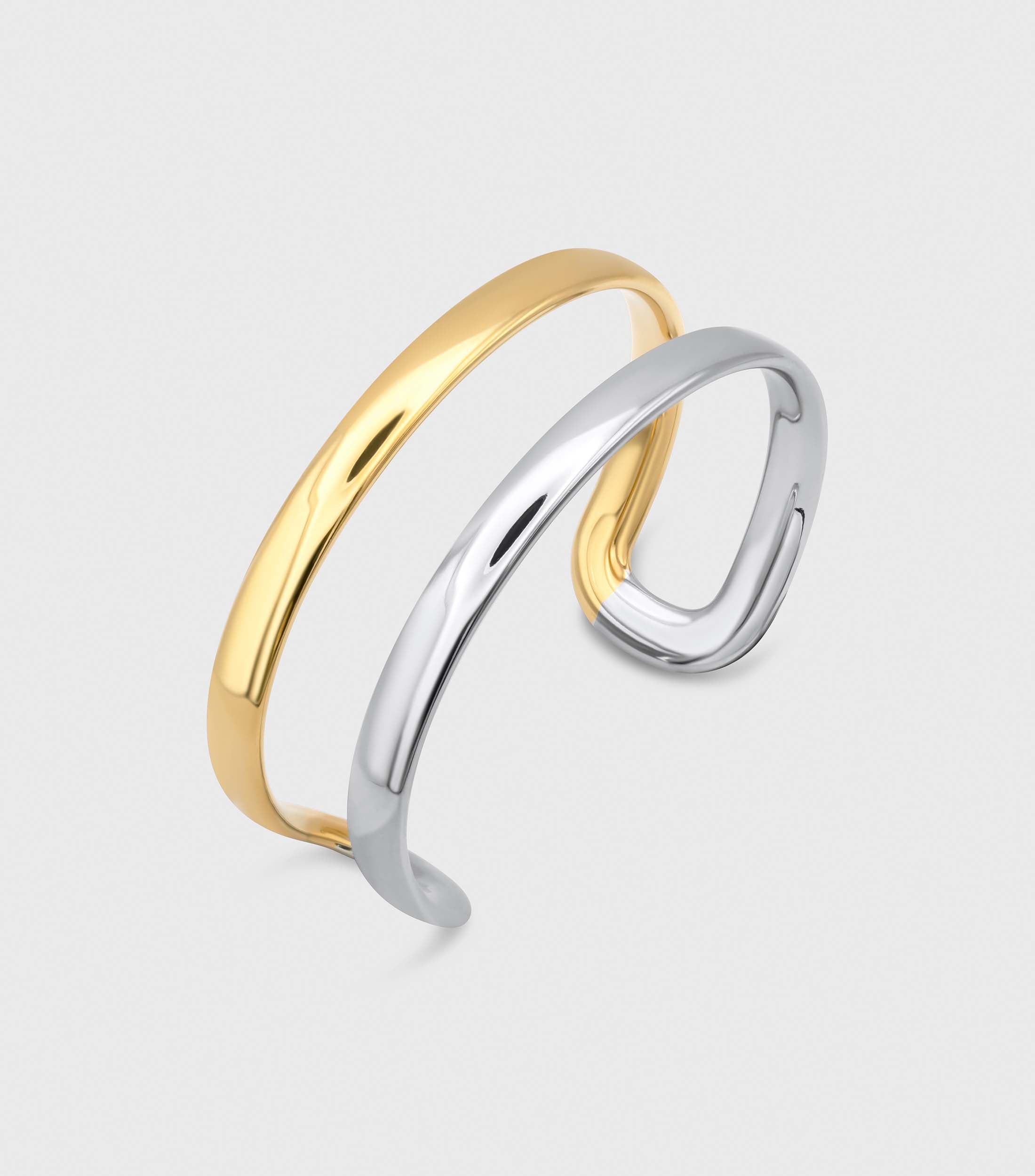 Two Tone Saturn Bangle