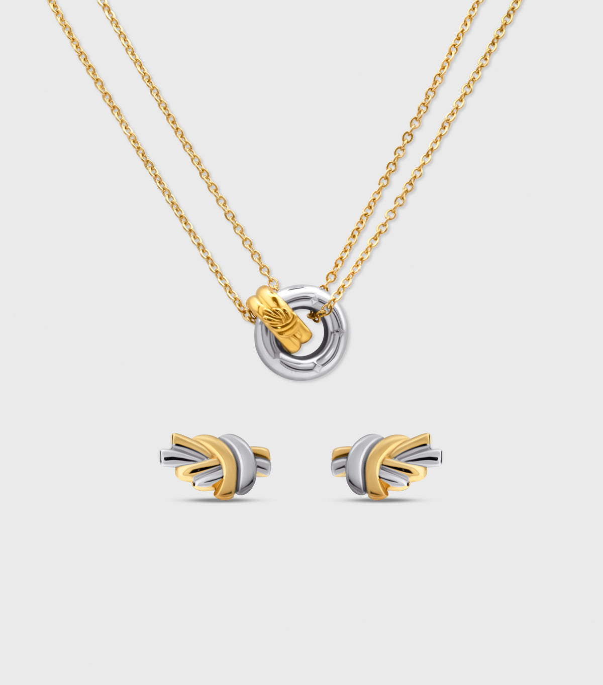Two Tone Loop  &amp; Knot Gift Set