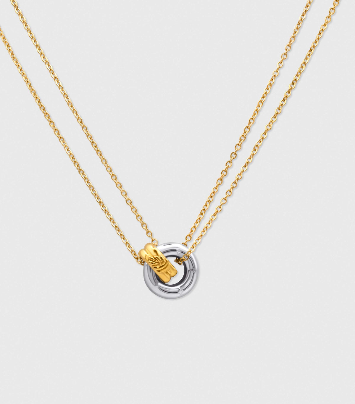 Two Tone Loop Necklace