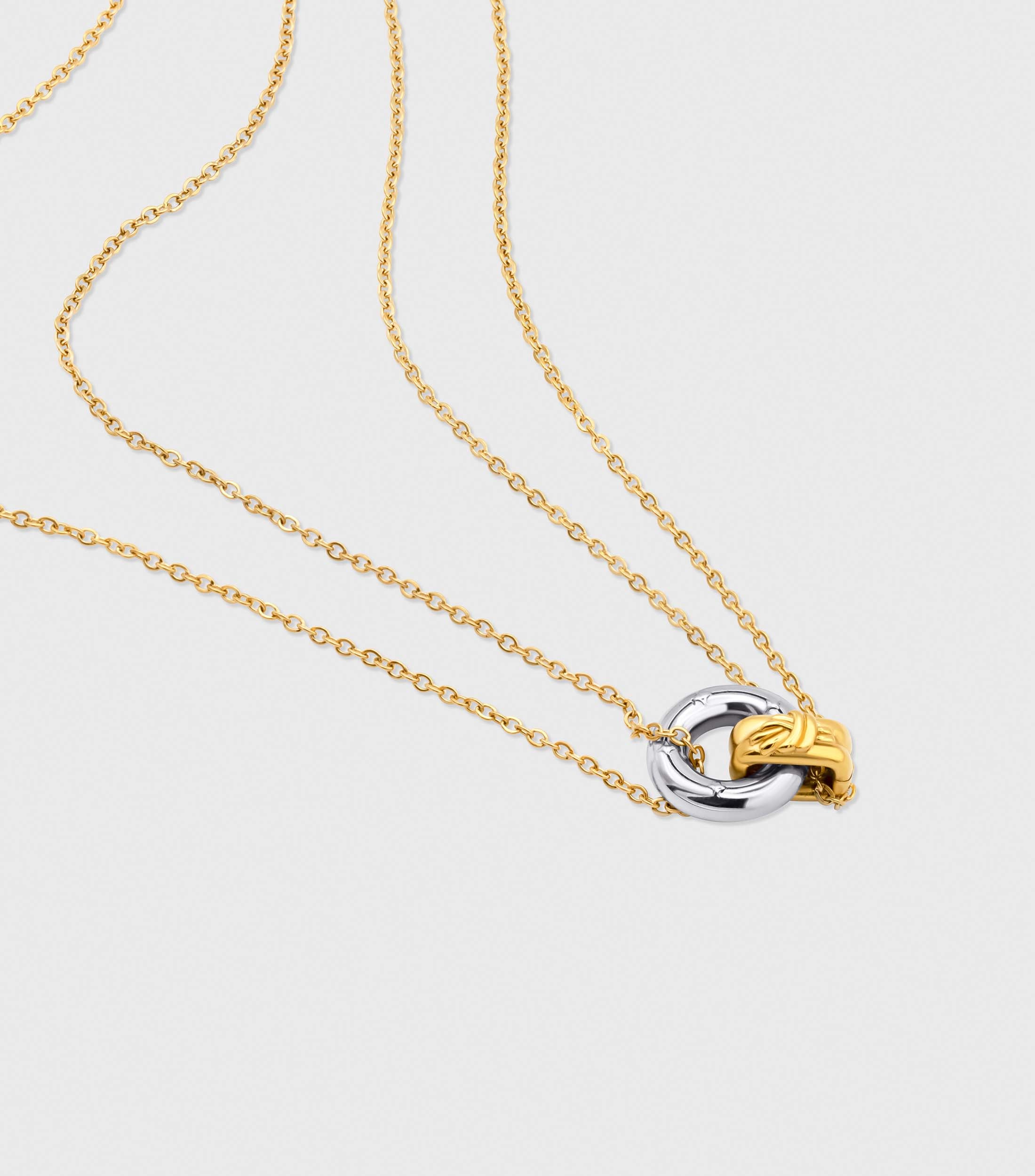 Two Tone Loop Necklace