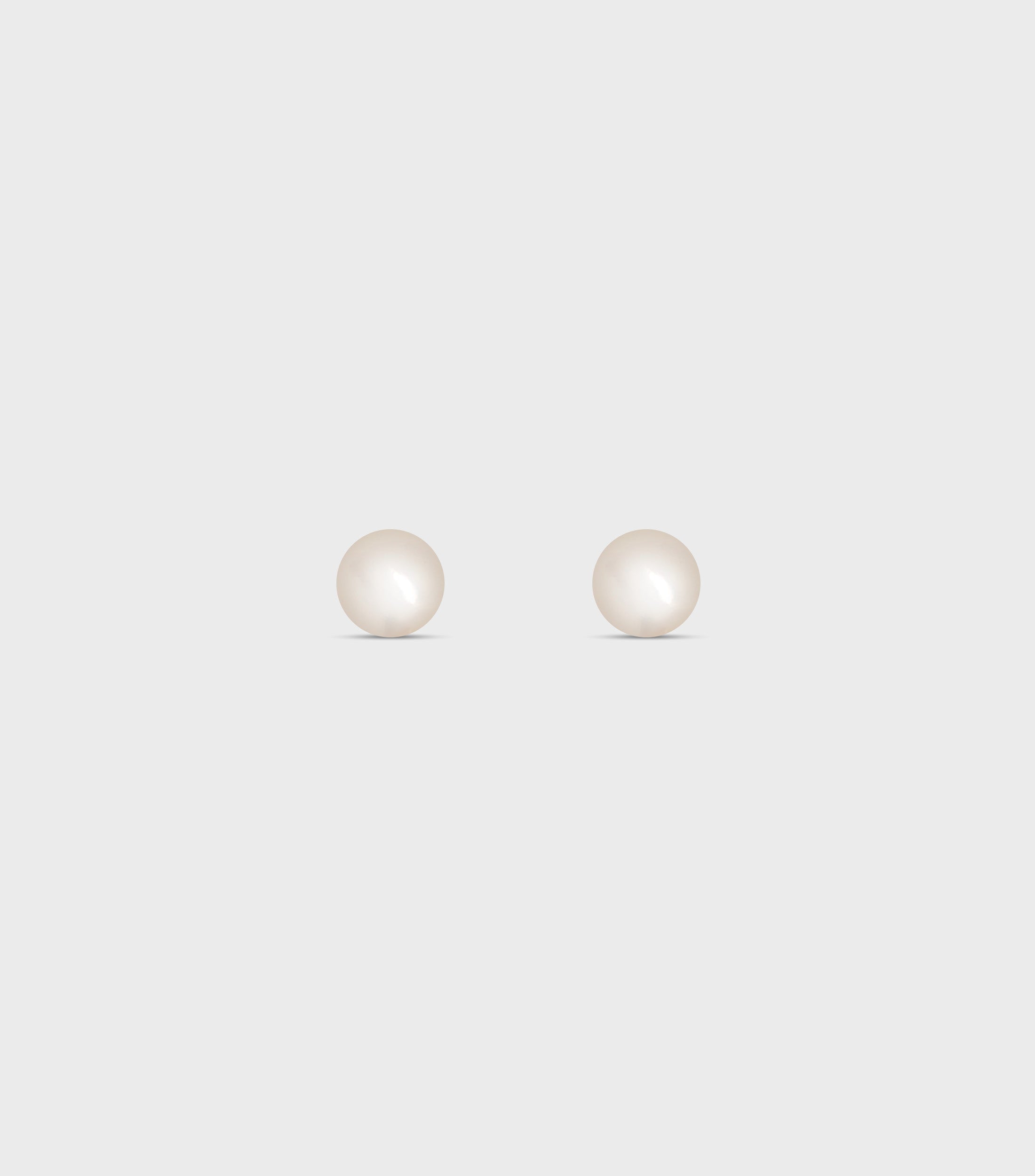 18k Solid Gold Fine Classic Pearl Earrings