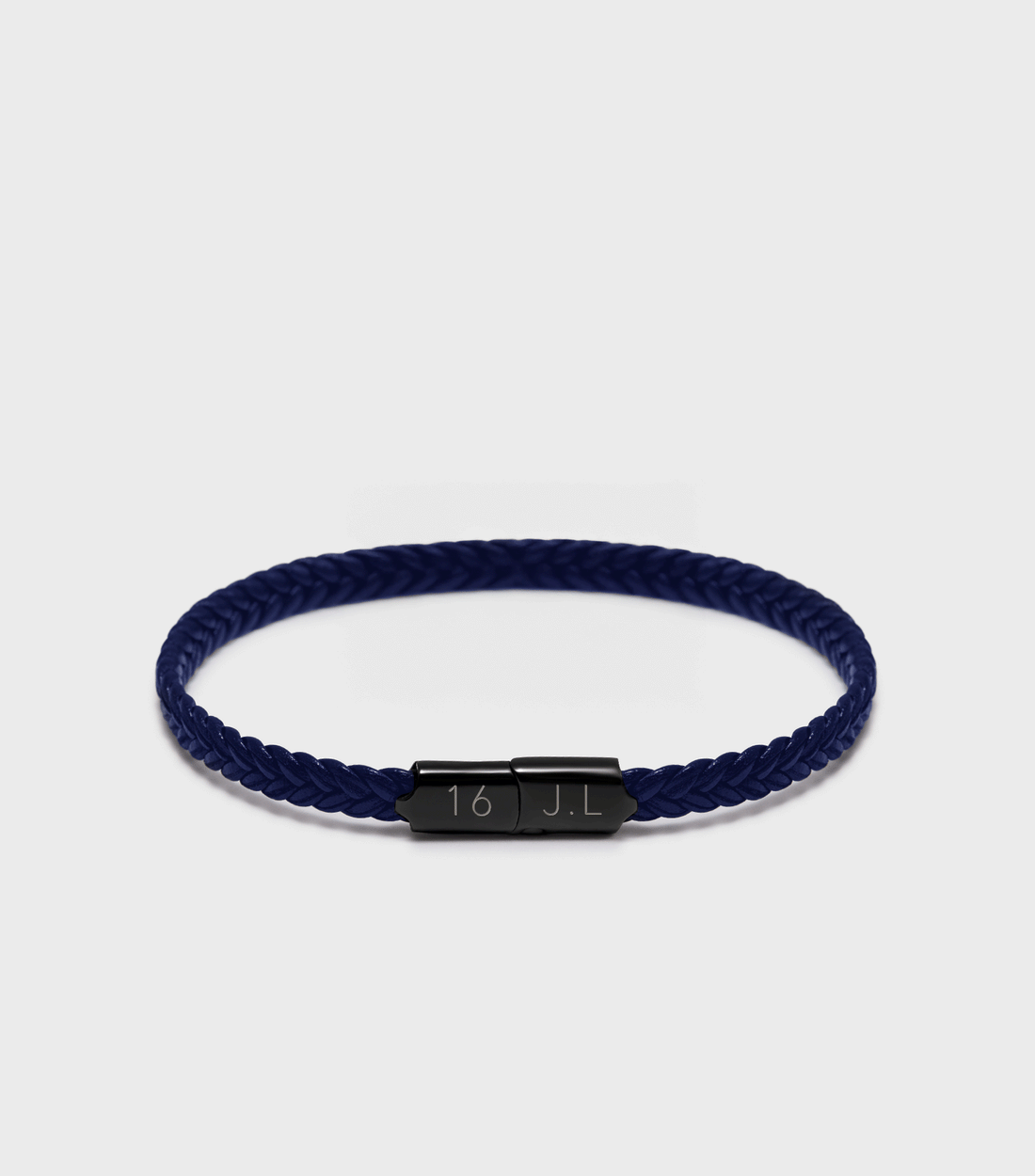Woven Blue Bracelet with Engravable Clasp