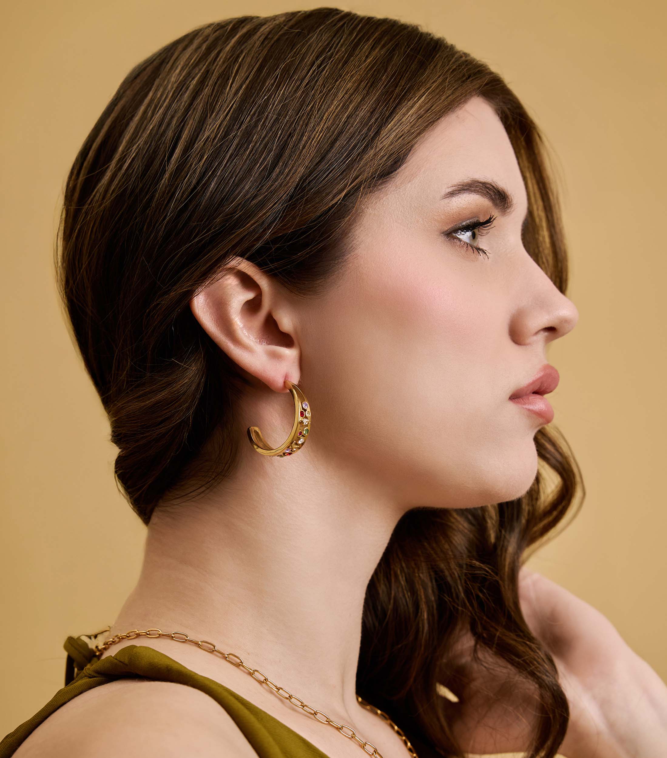 Aurora Ladybug Hoops &amp; Luna Halo Bangle Gift Set