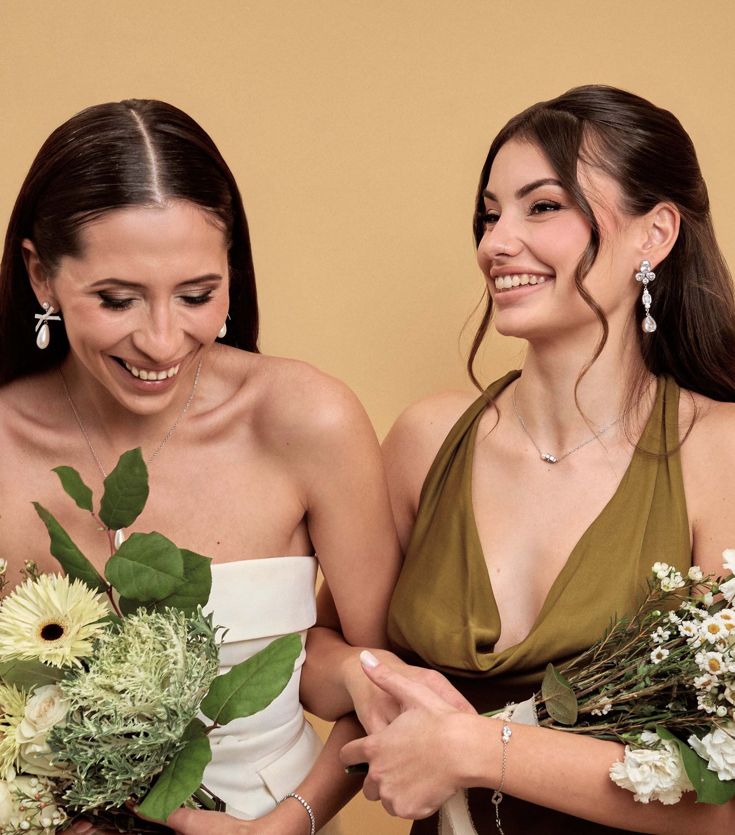 Chandelier Earrings in Clear Zirconias