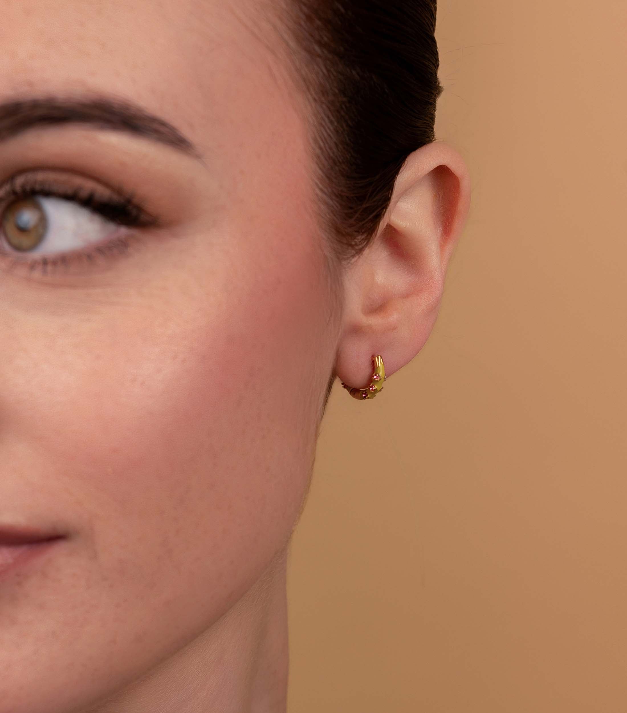 Cactus Bloom Hoops