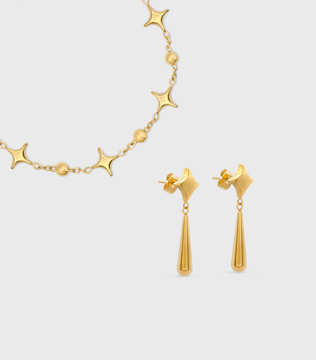 Se-Luna Motif Bracelet and Studs Gift Set