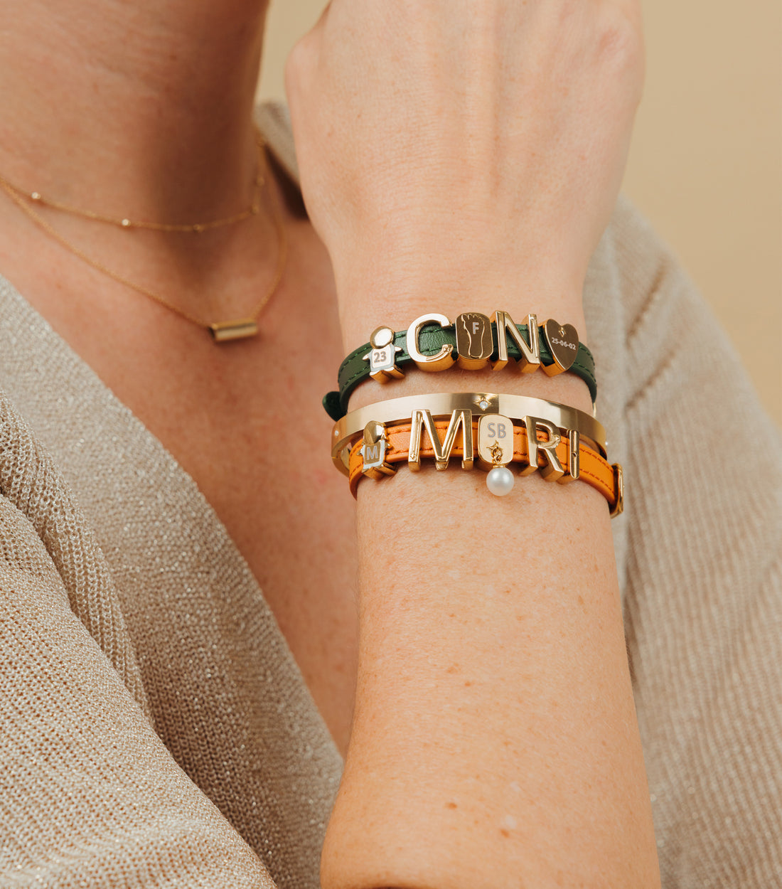 Pearl  Engraving Charm