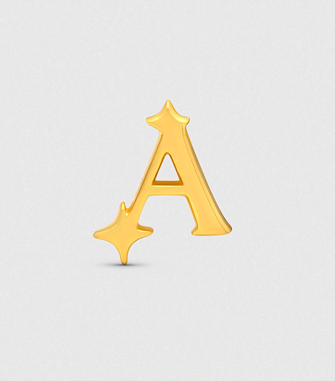Initial Stud Earrings
