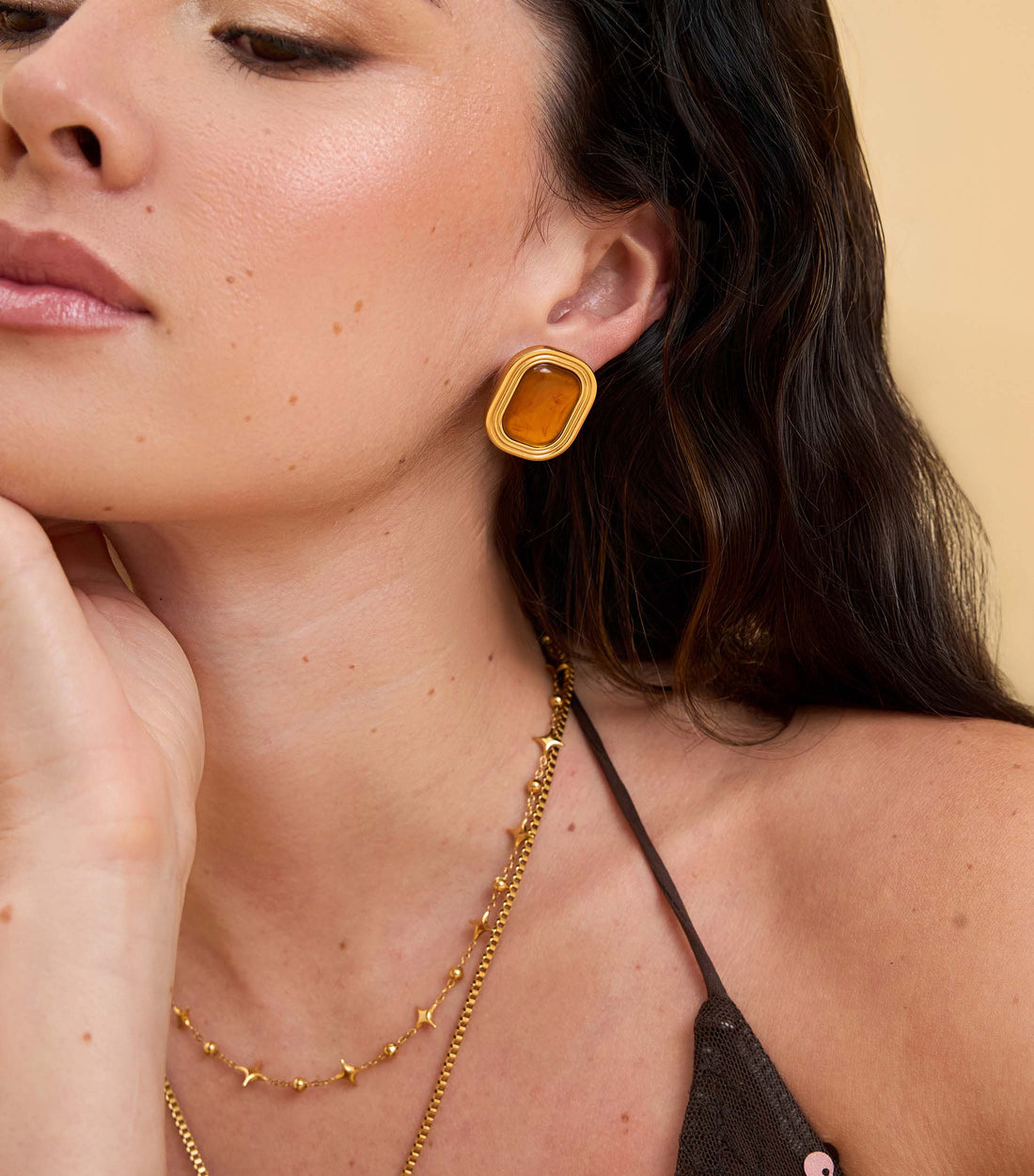 Sunset Glow Chunky Studs