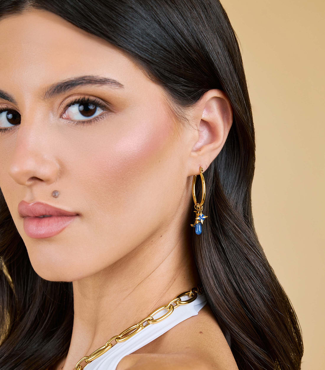 Grace Hoops Earrings