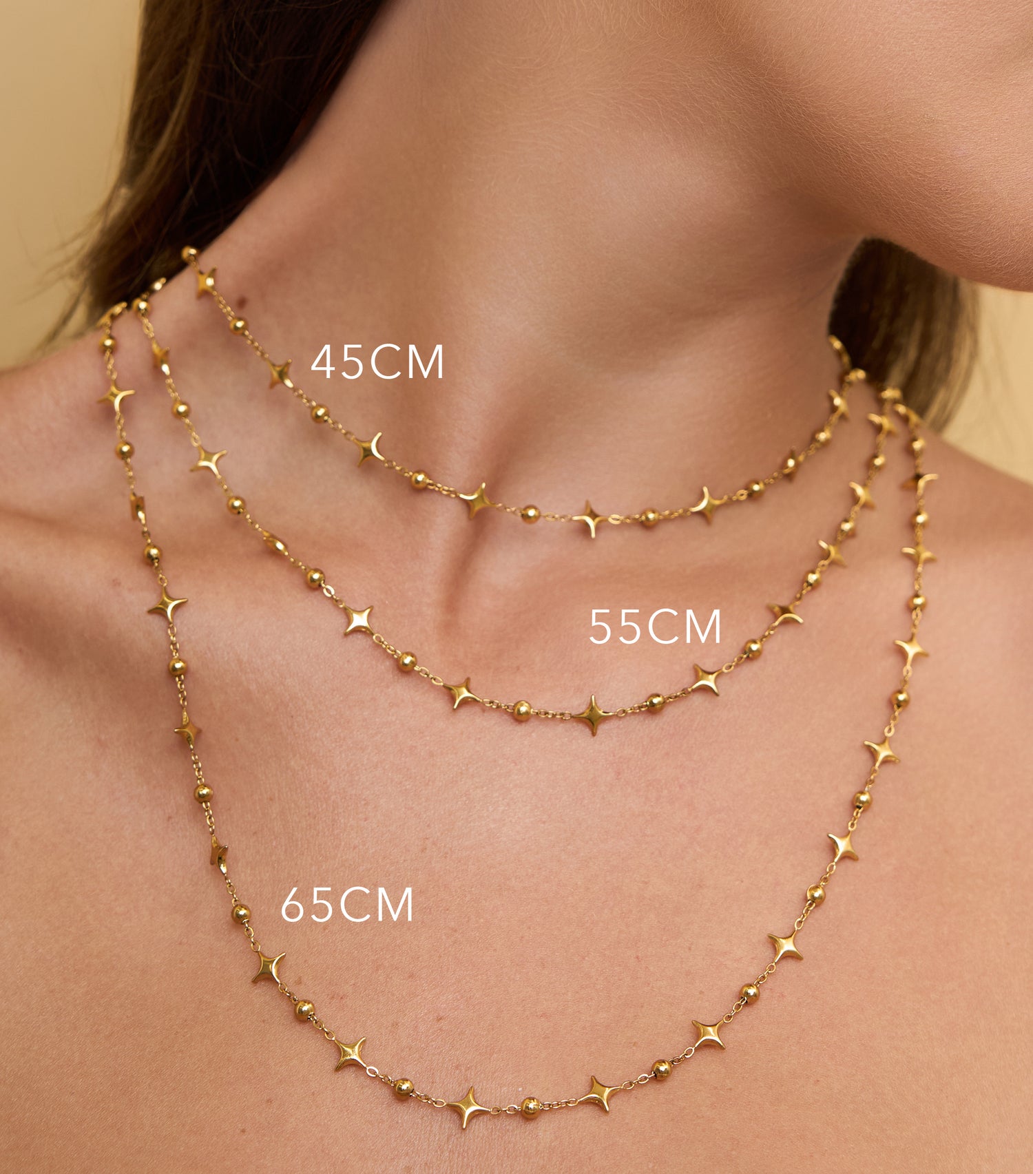 Se-Luna Motif and Ballchain Necklace