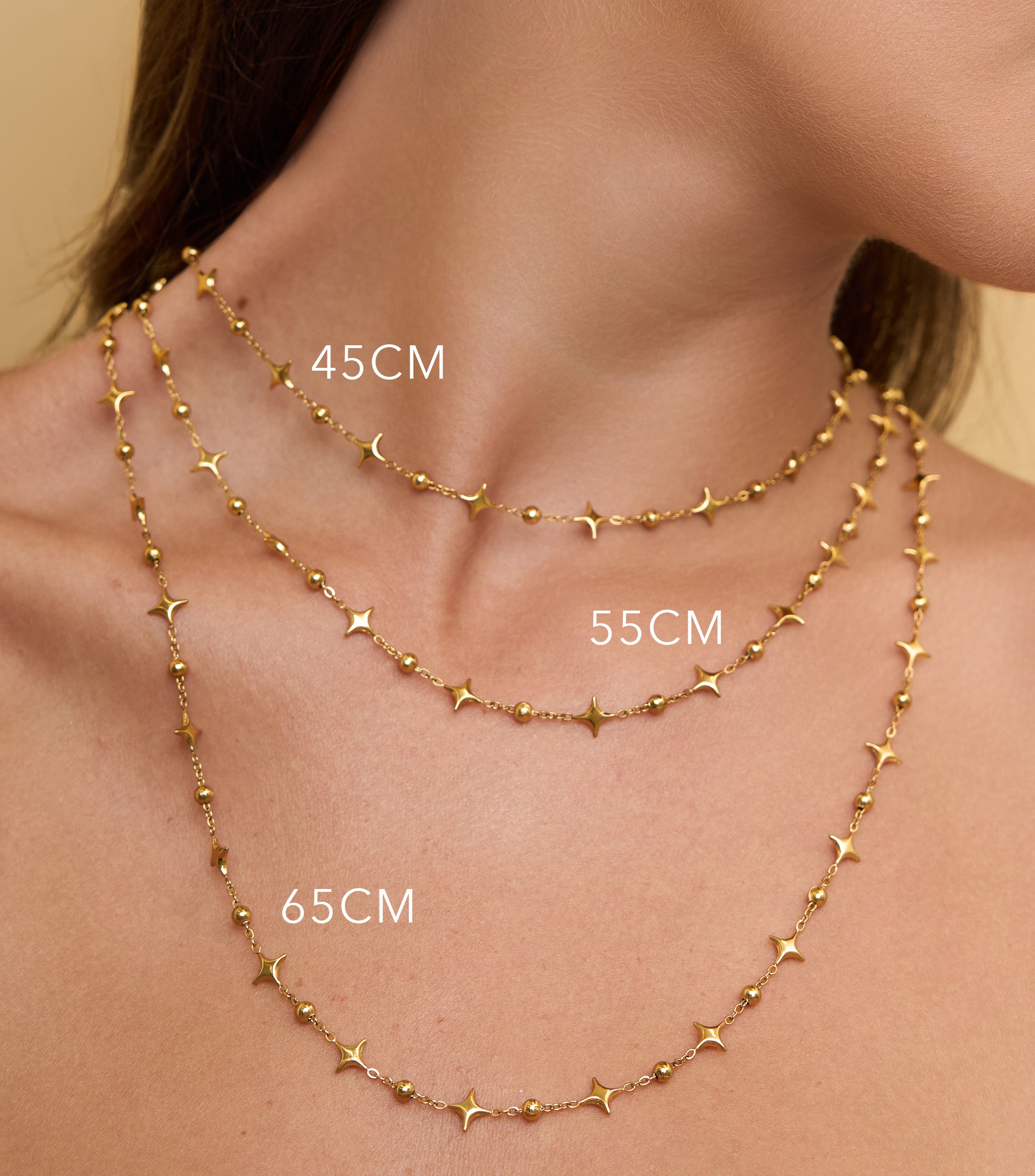 Se-Luna Motif and Ballchain Necklace
