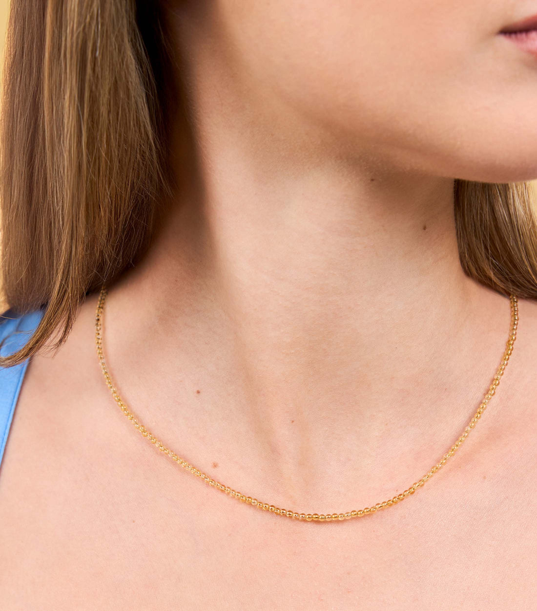 Citrine Skies Beaded Necklace