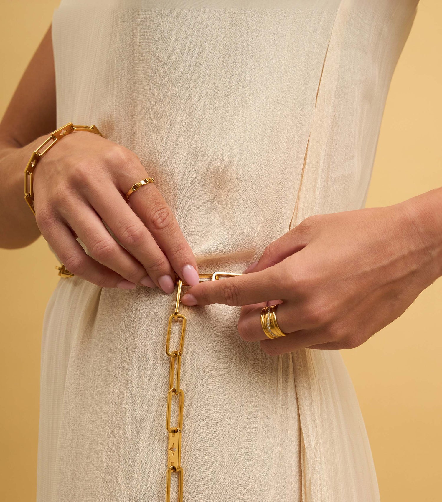 Se-Luna Link Ring &amp; Bracelet Gift Set