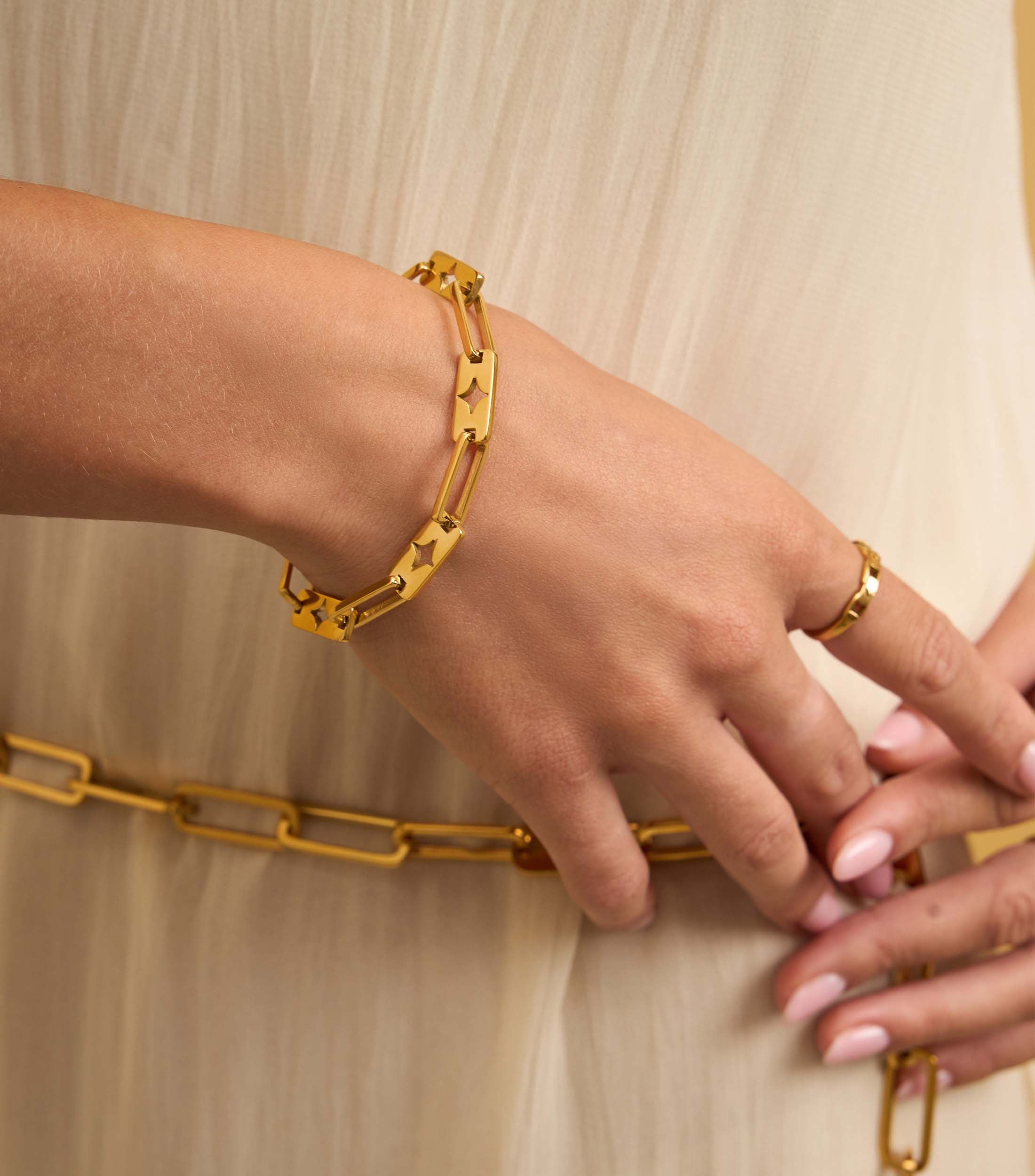 Se-Luna Link Ring &amp; Bracelet Gift Set