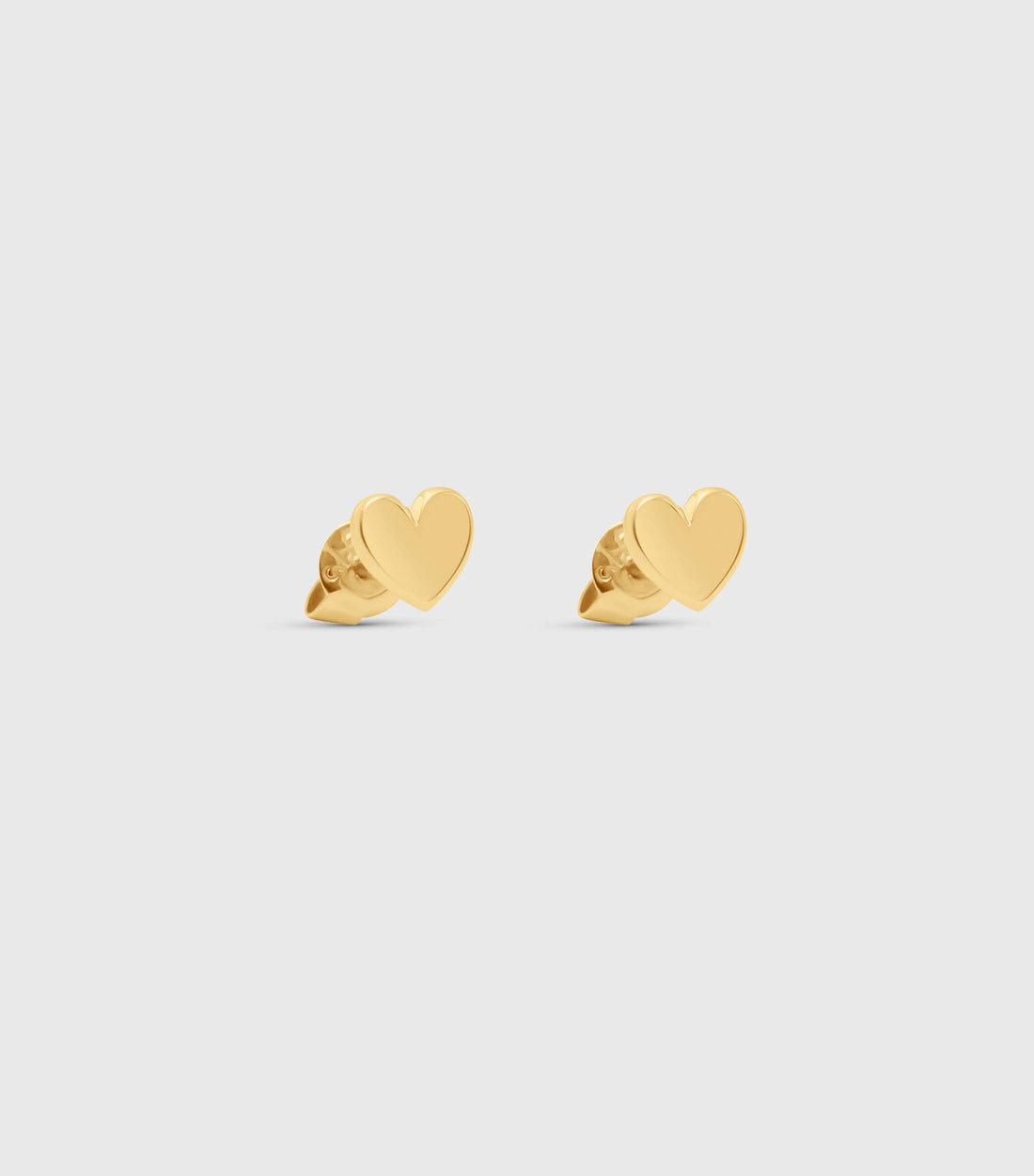 9K Solid Gold Heart-Shaped Earrings