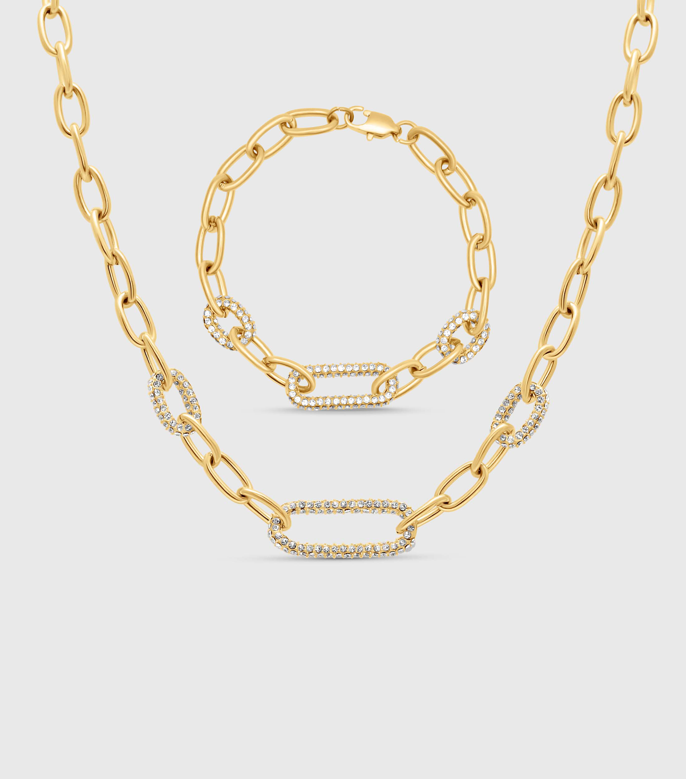 Luminous Link Necklace &amp; Bracelet Gift Set