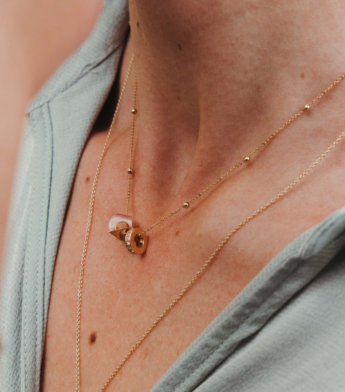 9K Necklace Charms Gift Set