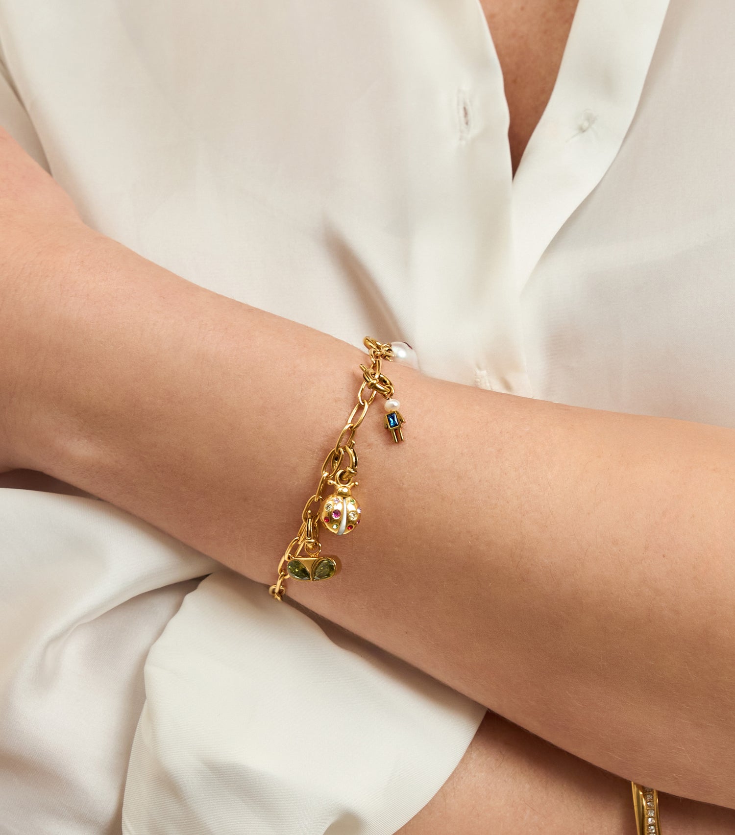 Charm Link Bracelet Gift Set