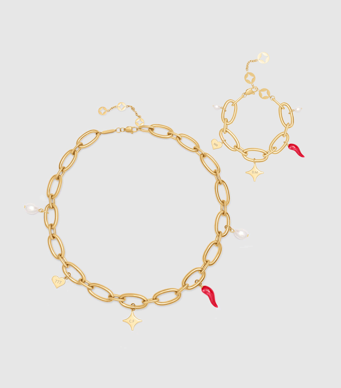 Forte Charm Bracelet and Necklace Giftset