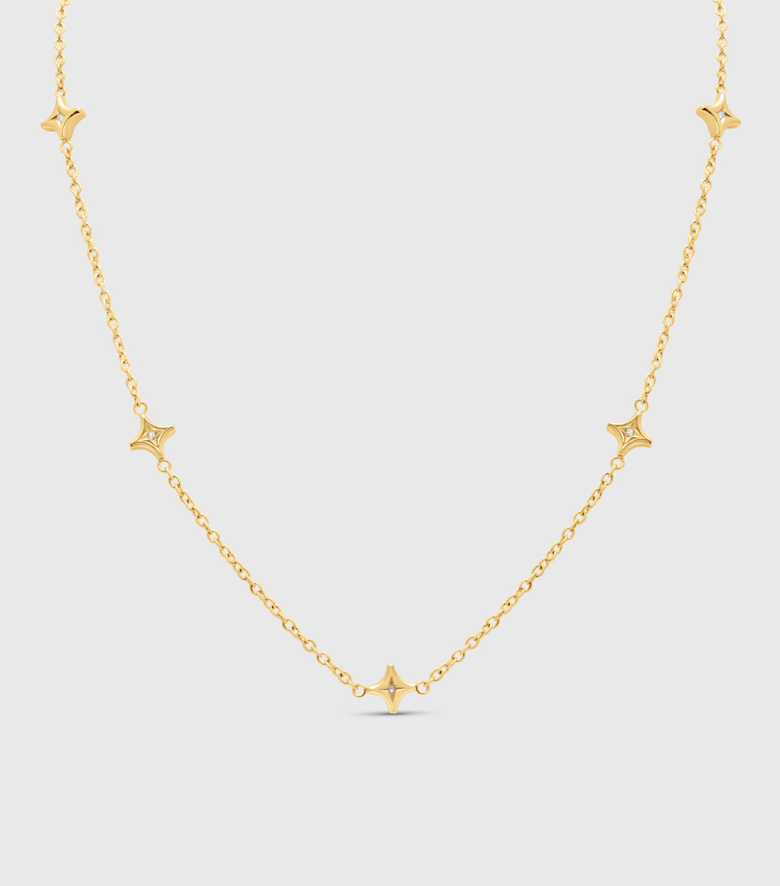 Se-Luna Star Necklace in Zirconia
