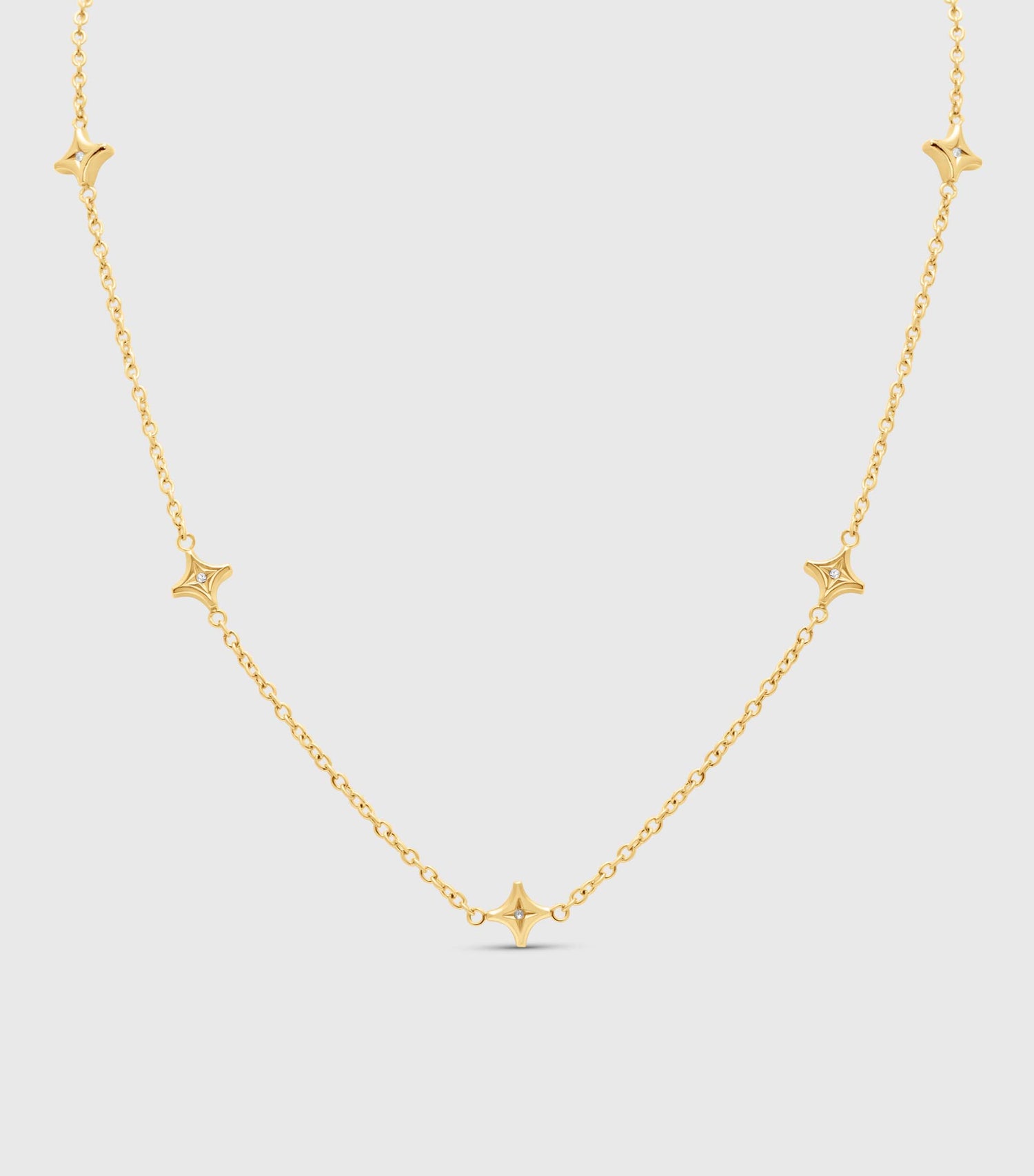 Se-Luna Star Necklace in Zirconia