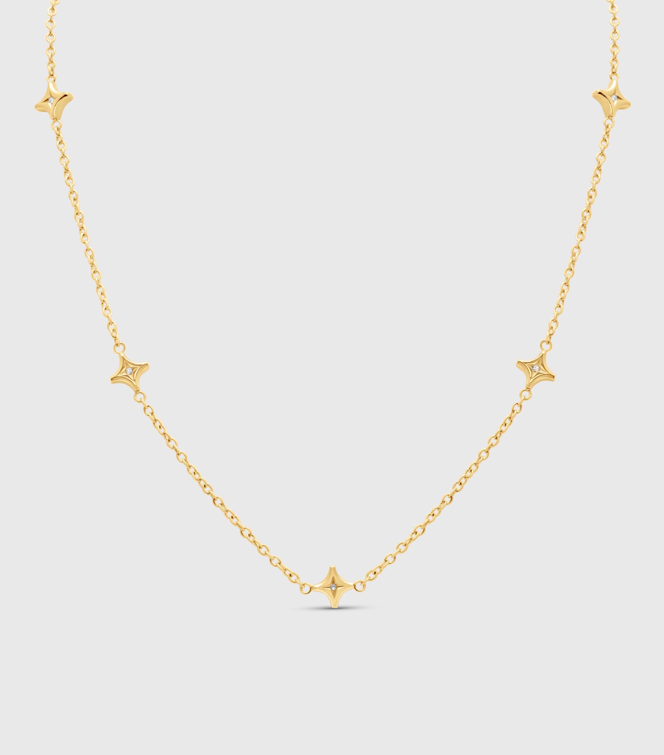 Se-Luna Star Necklace in Zirconia