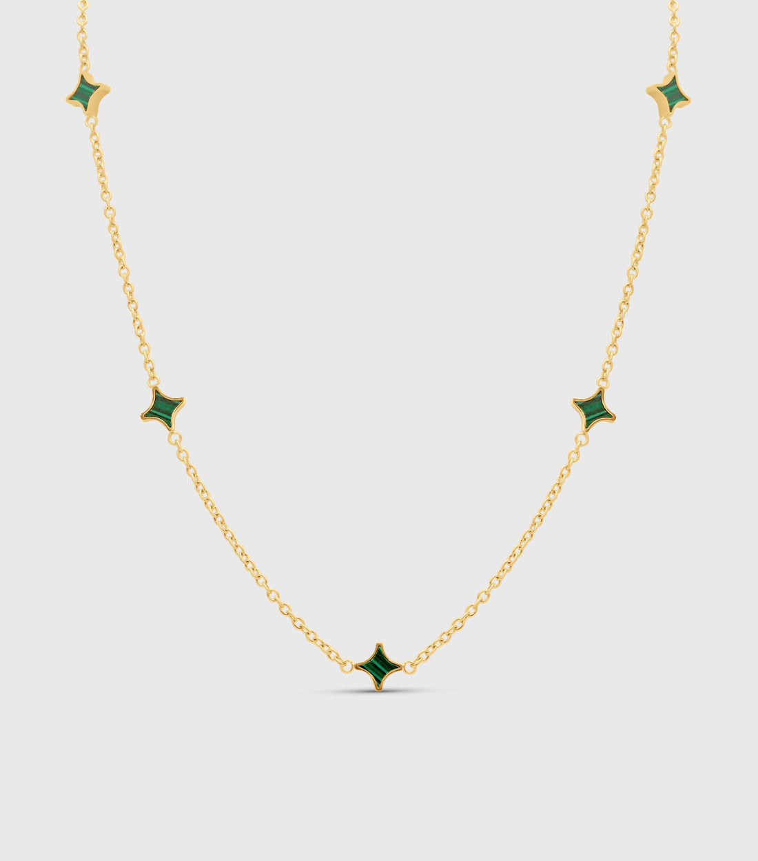 Se-Luna Star Necklace in Malachite