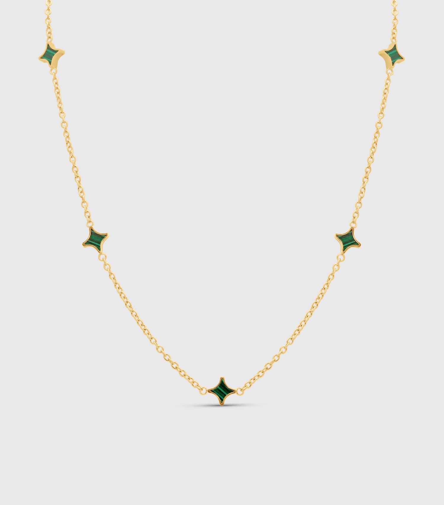 Se-Luna Star Necklace in Malachite