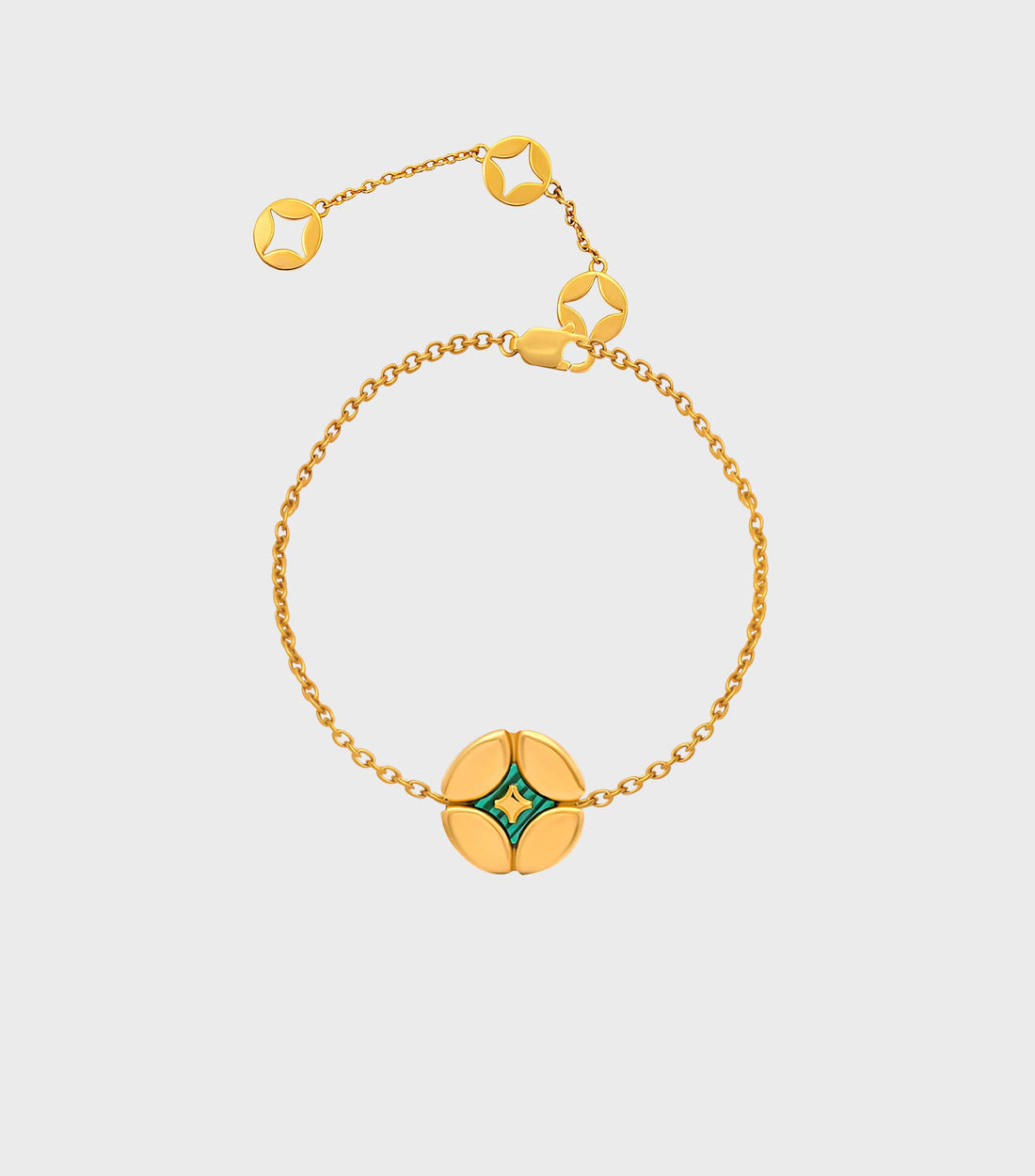 Pillow Bracelet in Malachite Stone