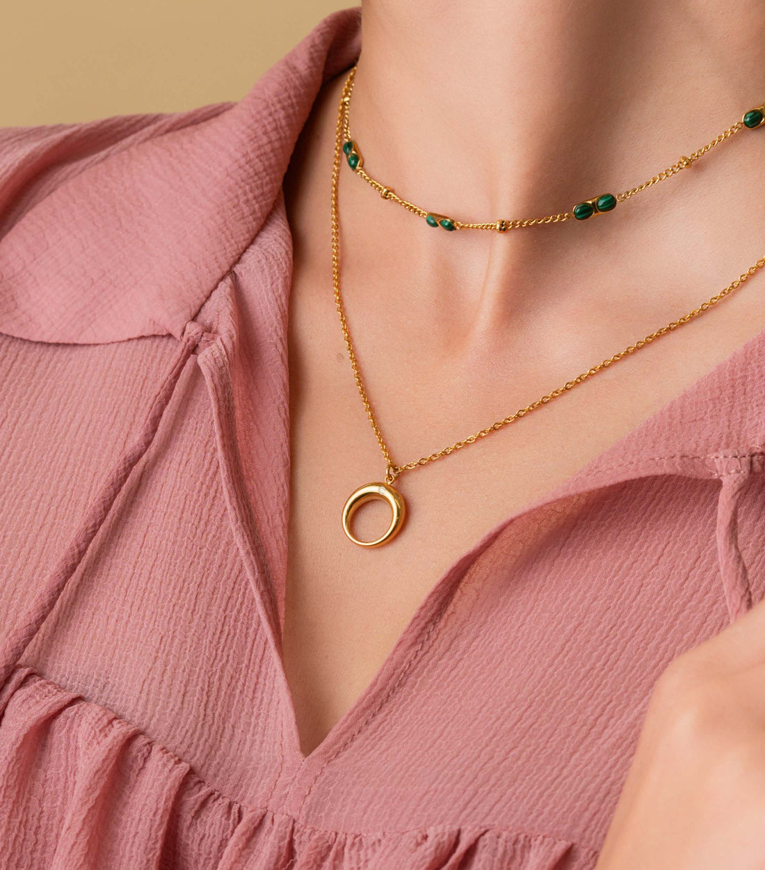 Crescent Moon Pendant Necklace