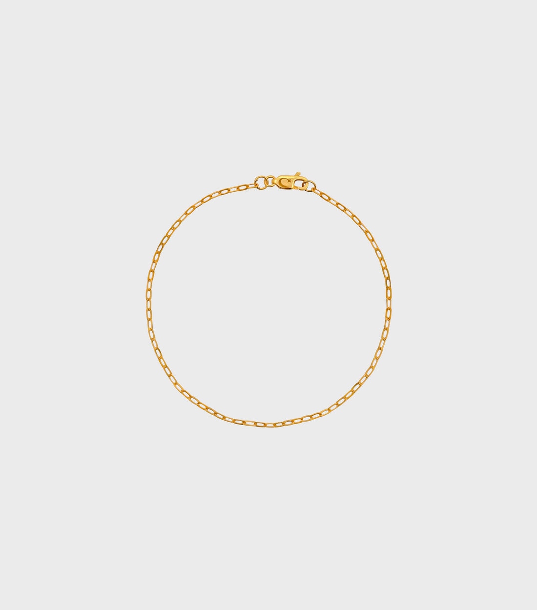 18k Solid Gold Fine Link Chain Bracelet