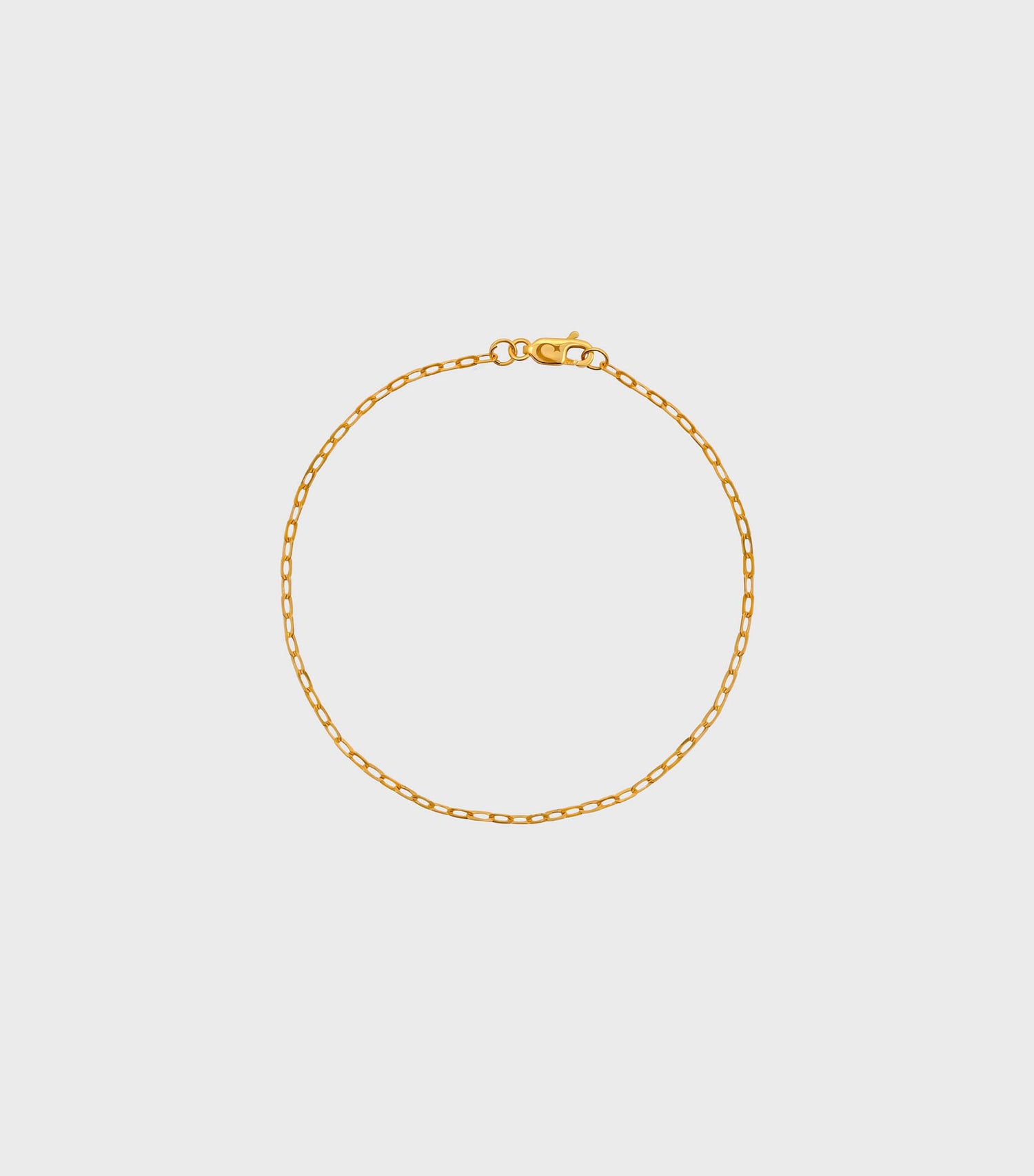 18k Solid Gold Fine Link Chain Bracelet