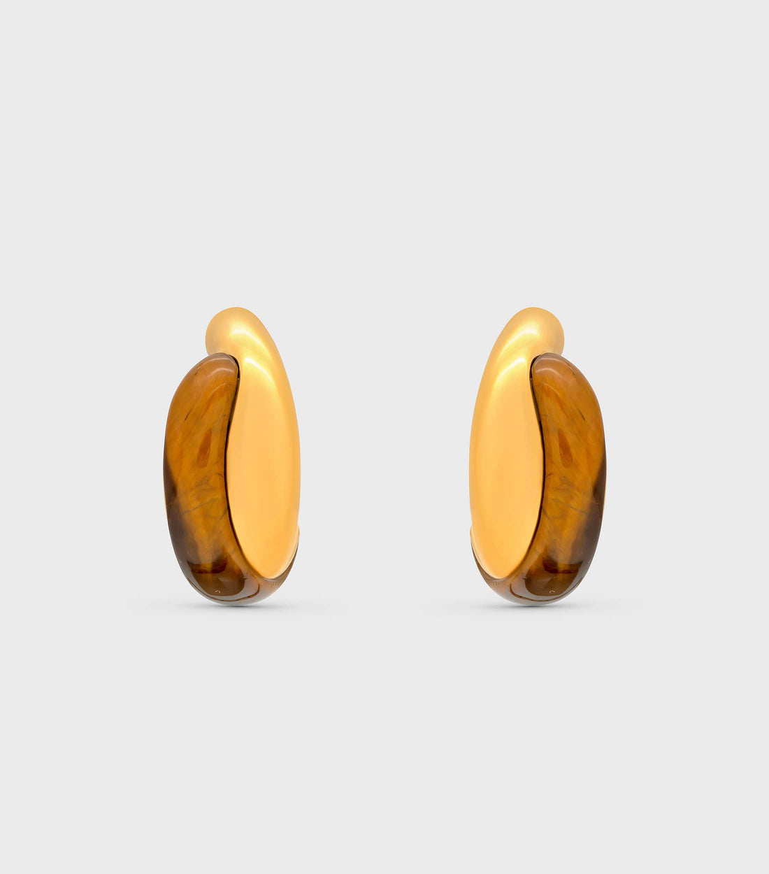 Tiger Eye Entwined Hoops