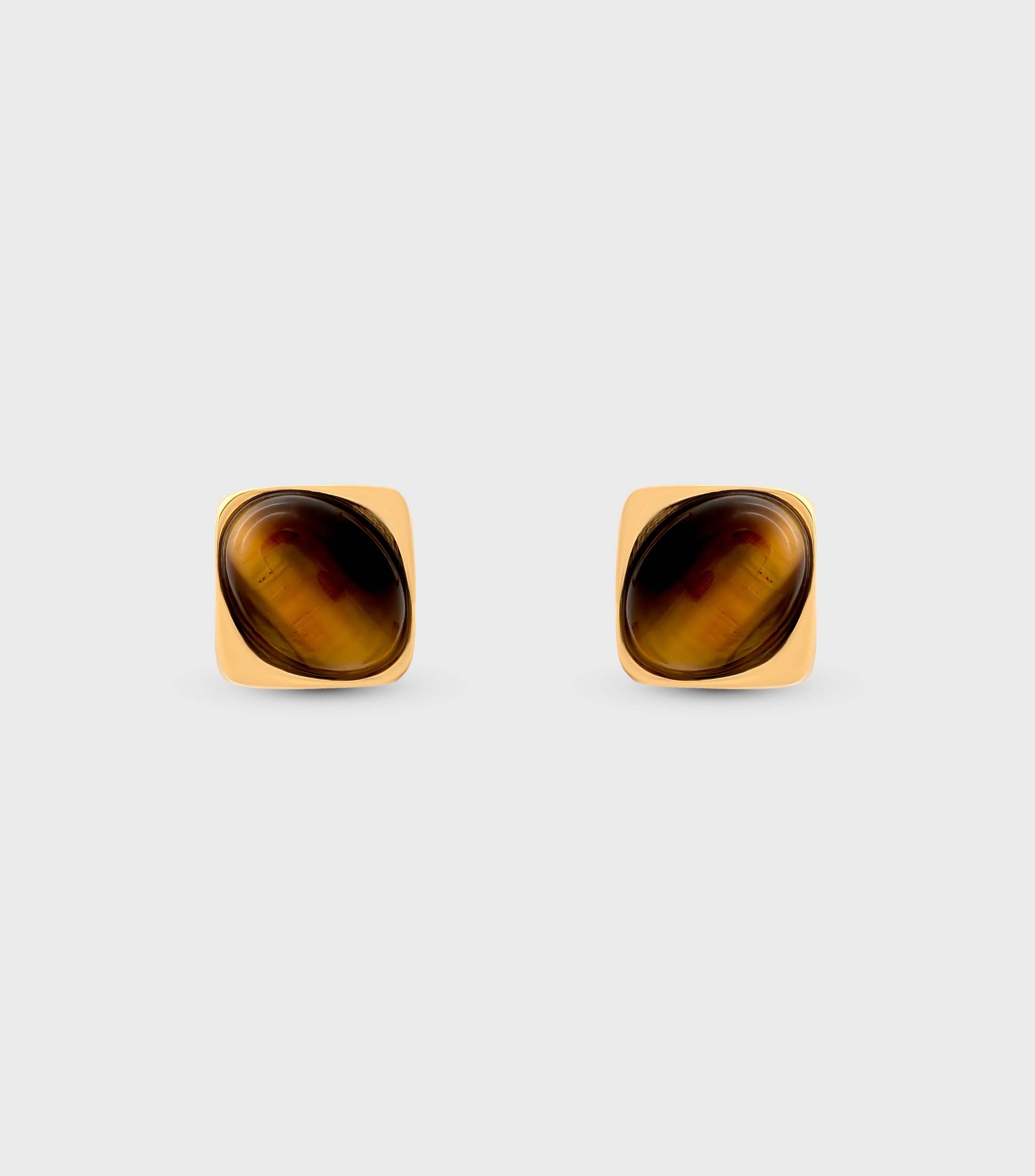 Tiger Eye Stone Studs