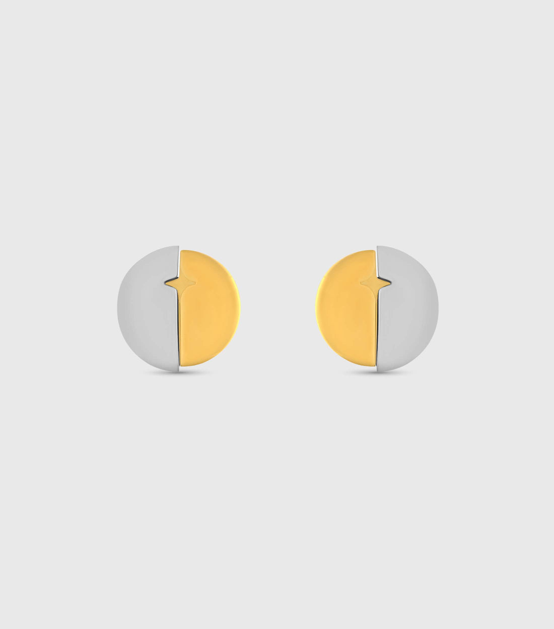 Two Tone Button Studs