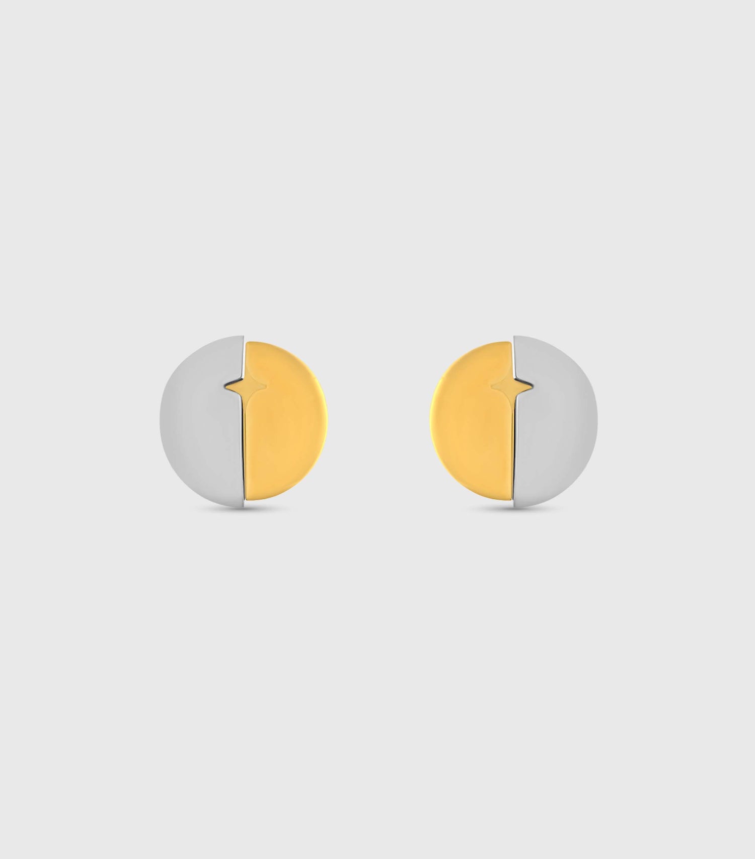 Two Tone Button Studs