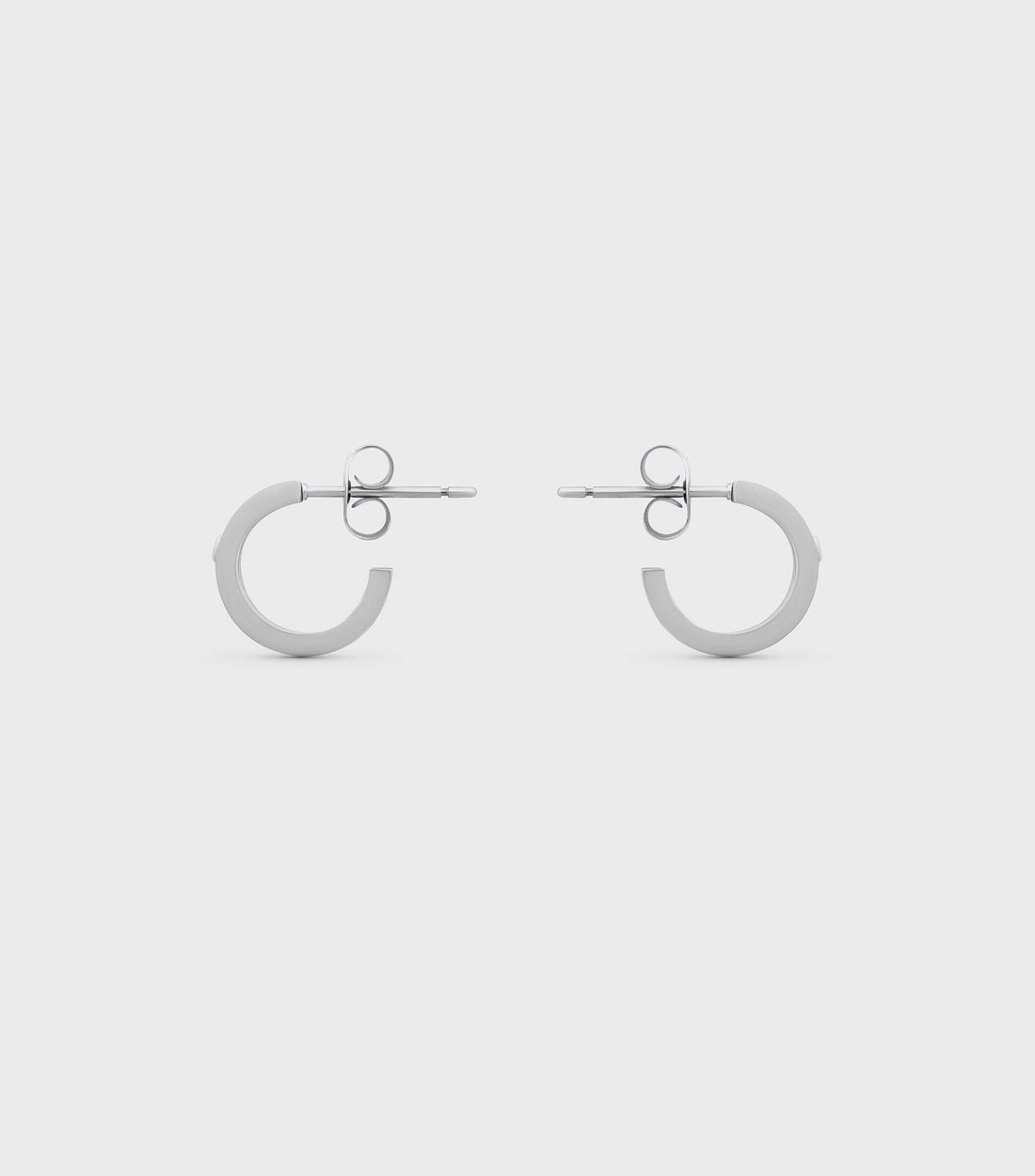Silver Petite Hoops