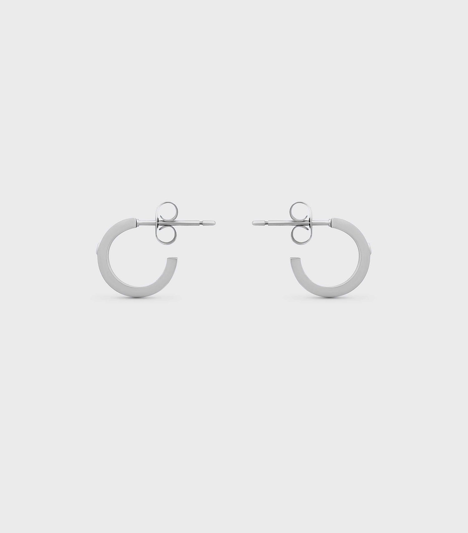 Silver Petite Hoops