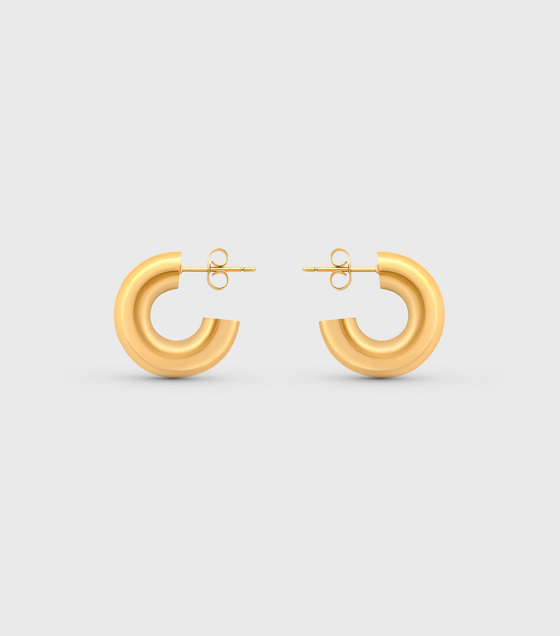 Se-Luna Hoop Medium Earrings in Gold