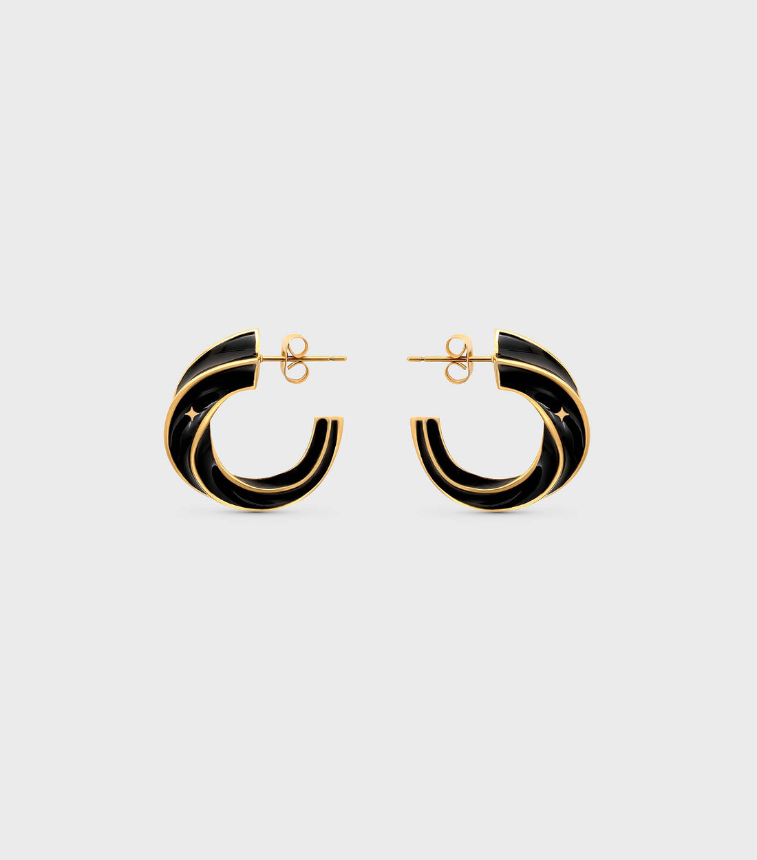 Midnight Hoop Earring