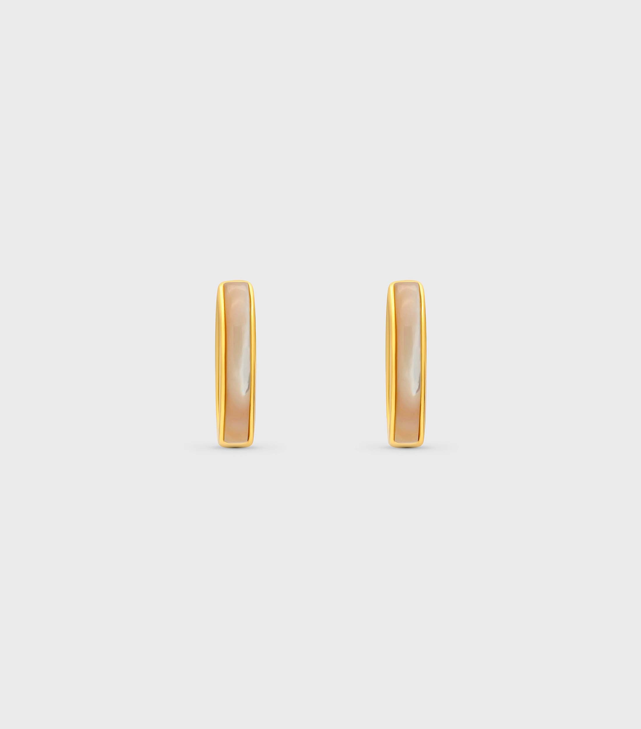 Mother of Pearl Hoop Earrings