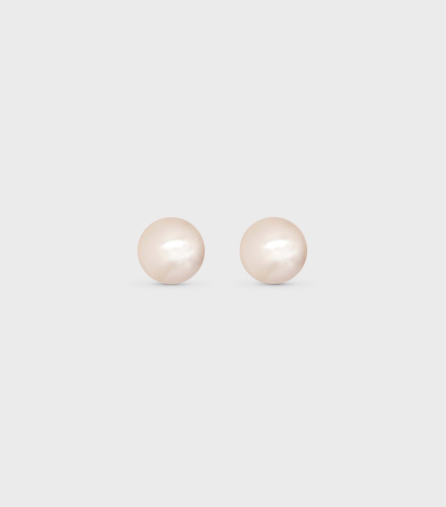 18k Solid Gold Fine Classic Pearl Earrings