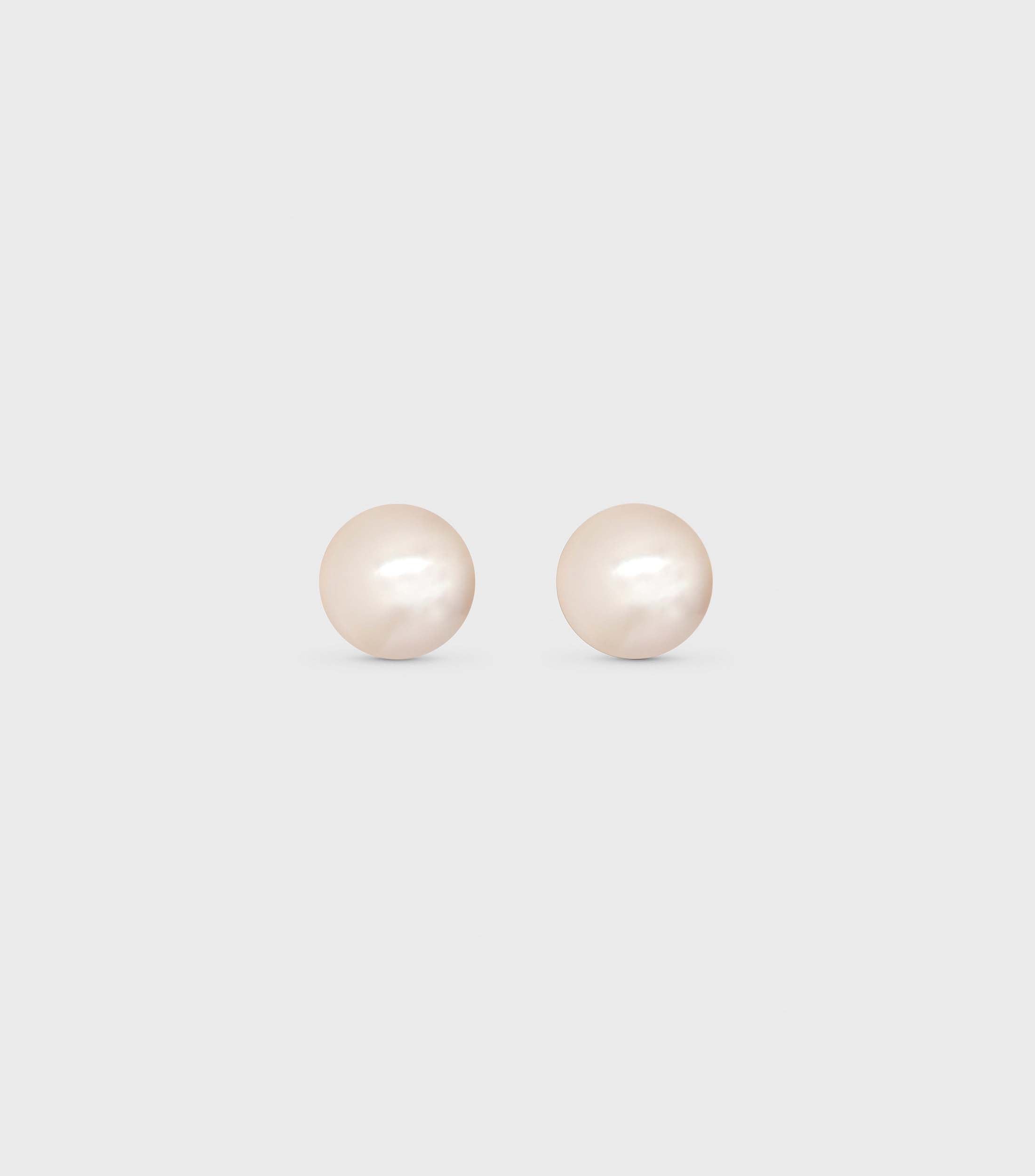 18k Solid Gold Fine Classic Pearl Earrings