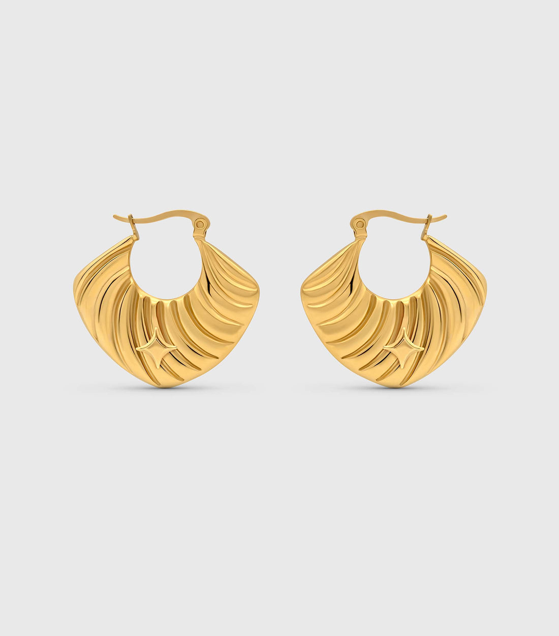 Ripple Hoop Earrings