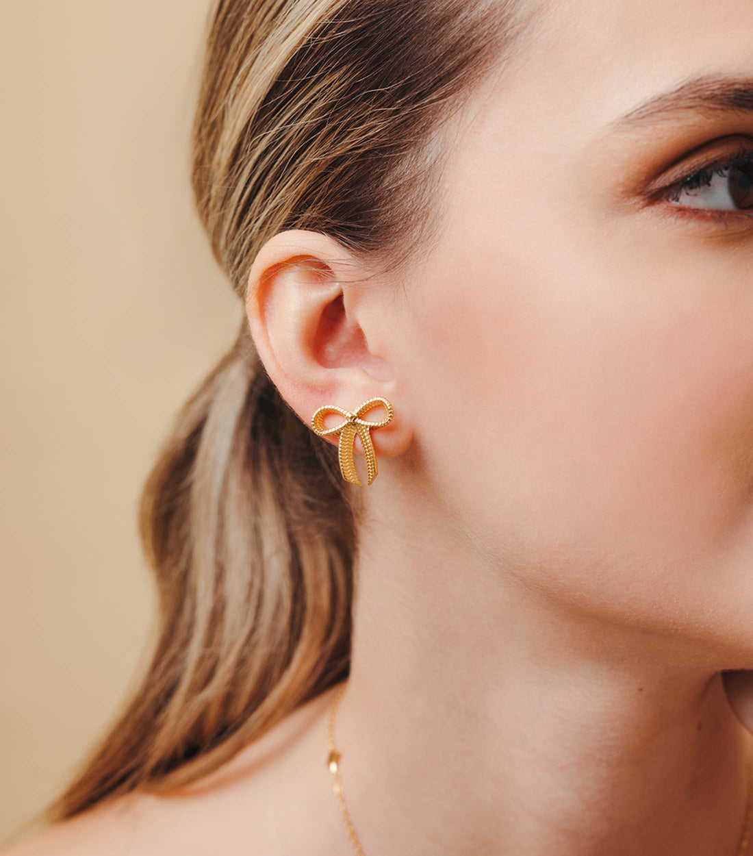 Petite Bow Stud Earrings