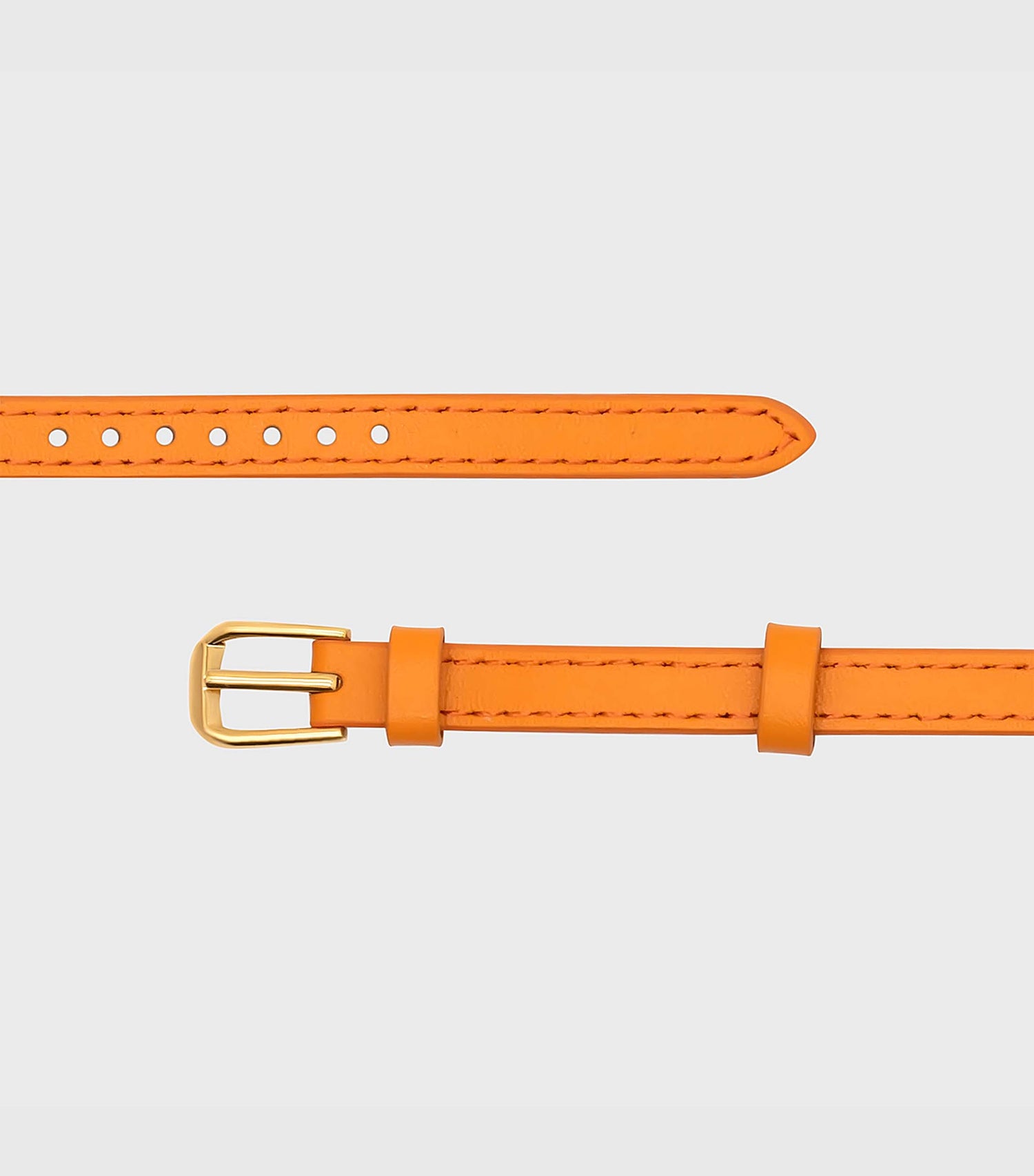 Orange Leather Bracelet