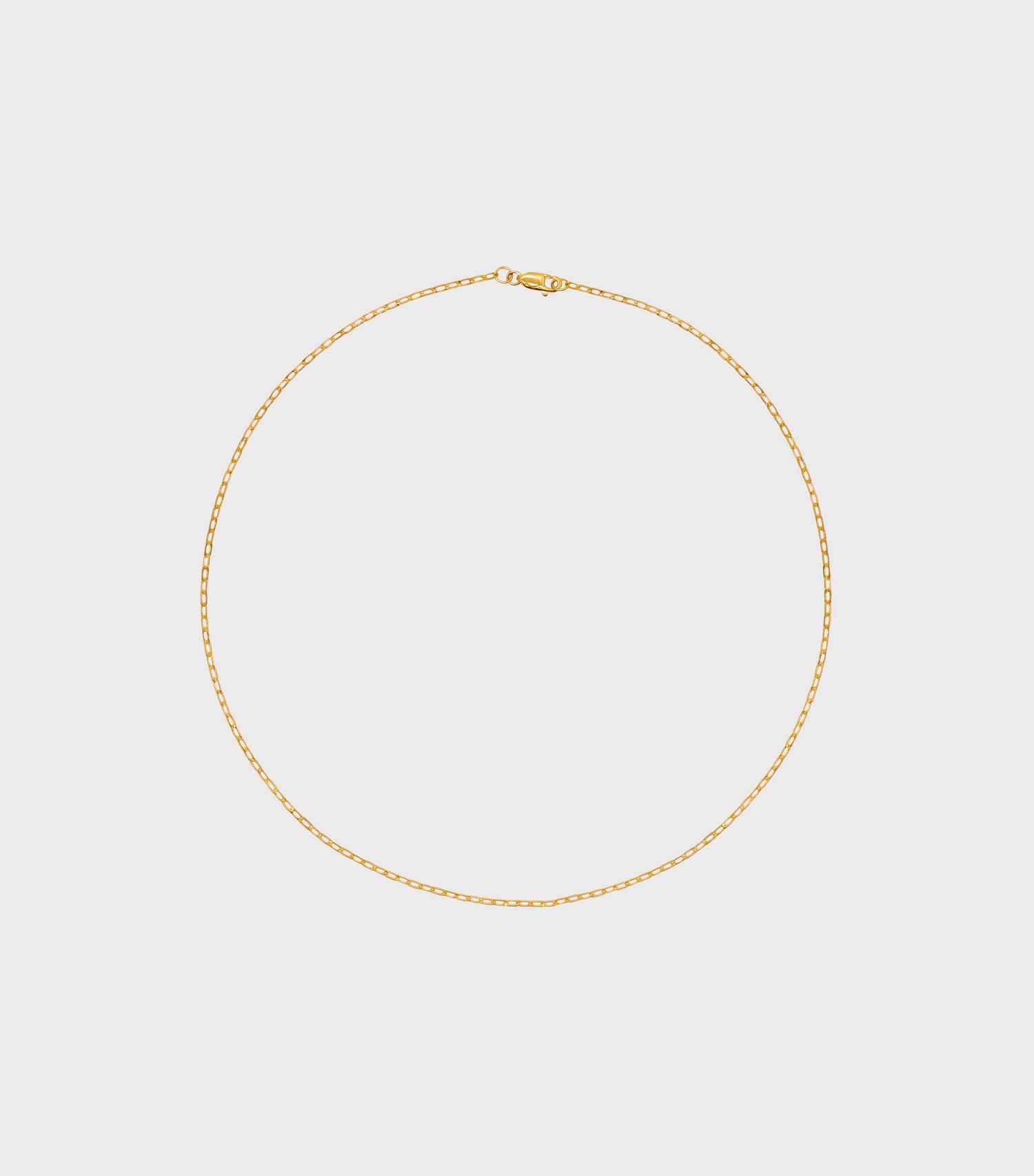 18k Solid Gold Fine Link Chain Necklace