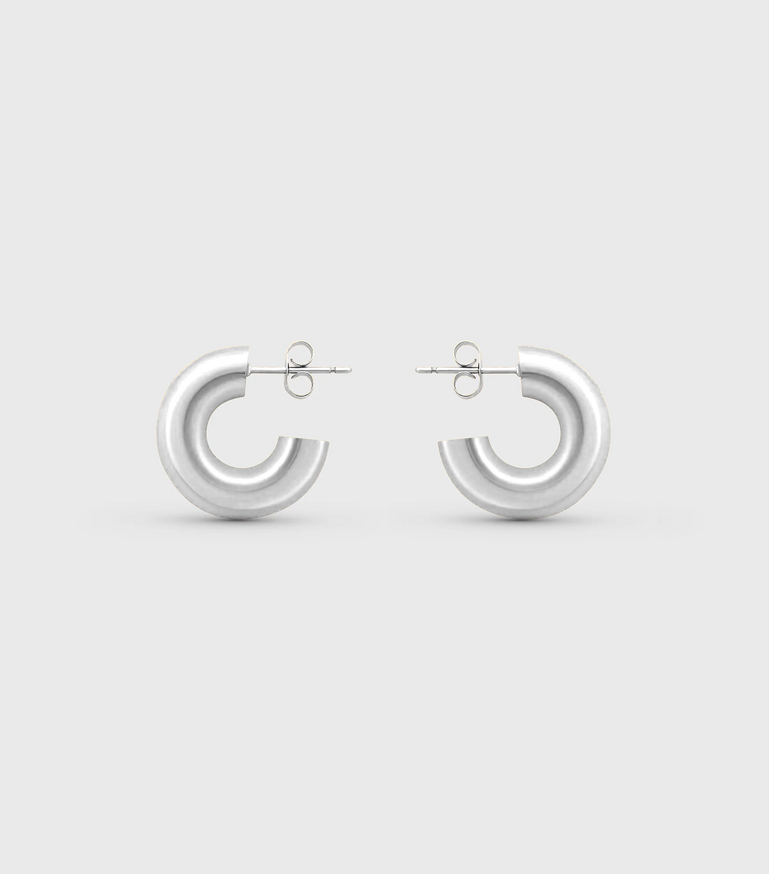 Se-Luna Hoop Medium Earrings in Silver